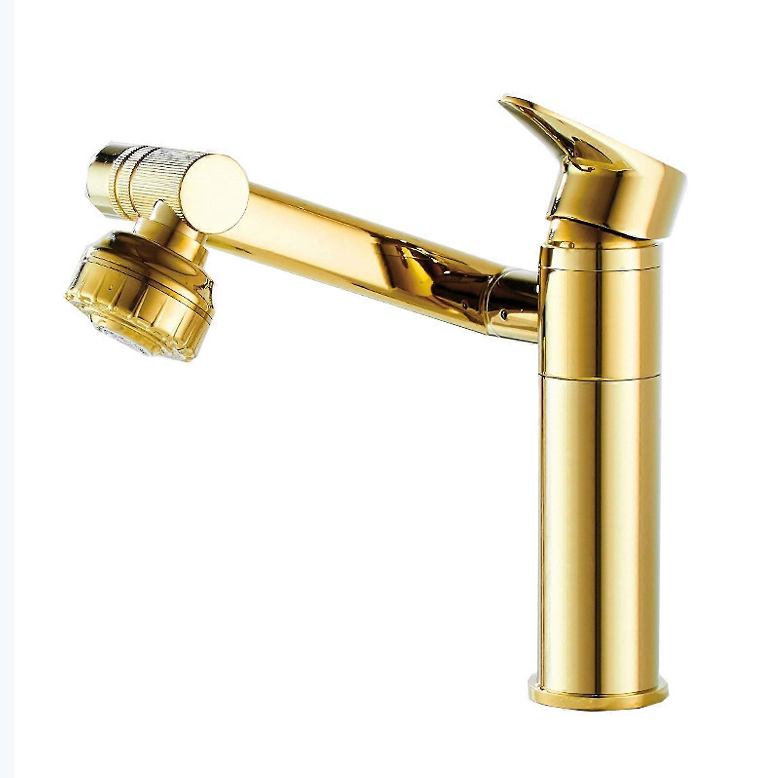 Bathroom Sink Faucet 360 Swivel,Basin,Bathroom Single Hole Faucet,Single Hole Bathroom Faucet,hot and Cold Mixing Water Valve Universal Swivel Faucet