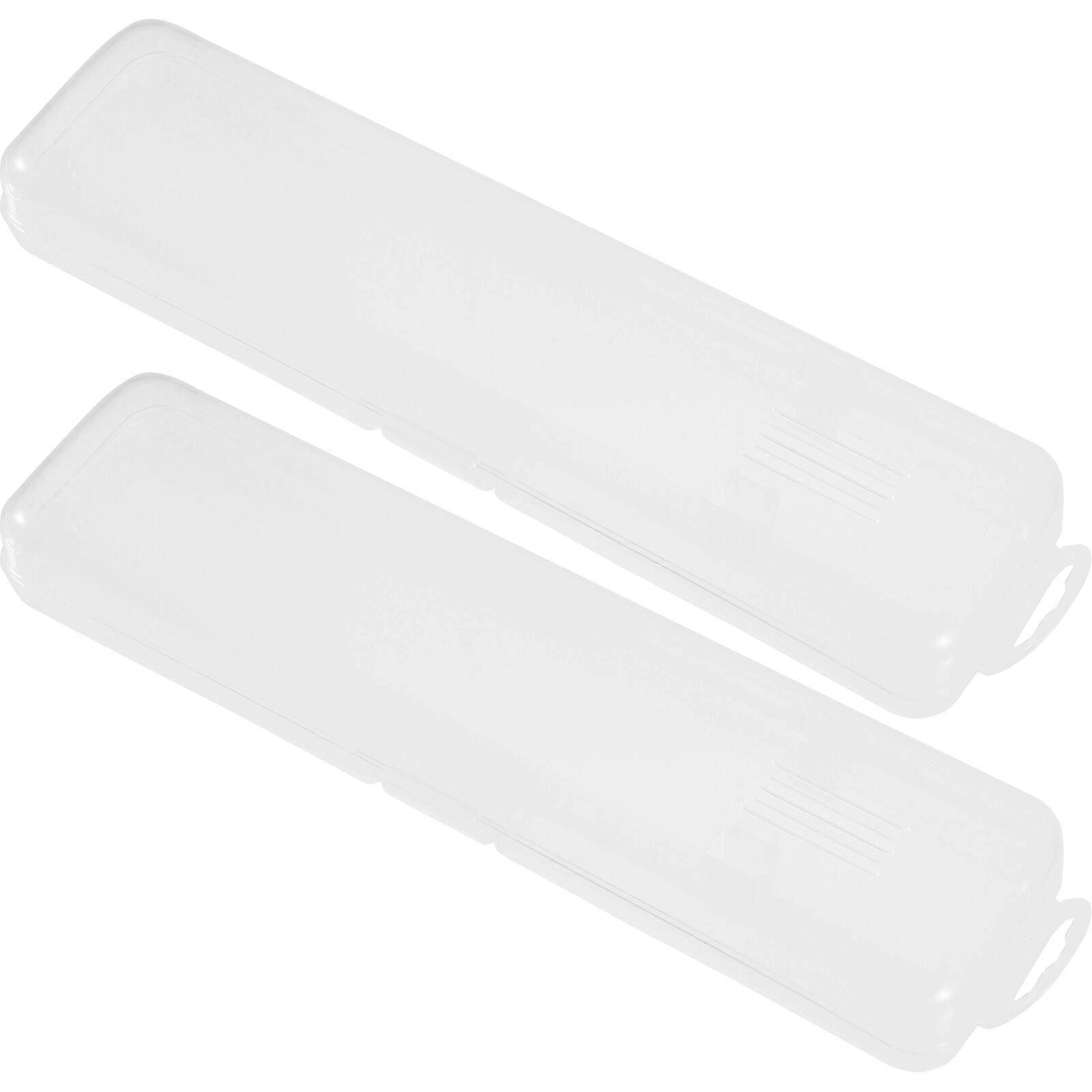 2Pcs Toothpaste Case Toothbrush Box Portable Toothbrush Container Travel Toothbrush Container