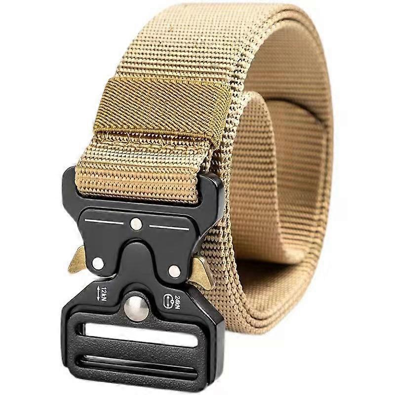 Men's Tactical Belt Heavy Duty Nylon Web Belt Adjustable Military with Metal Buckle