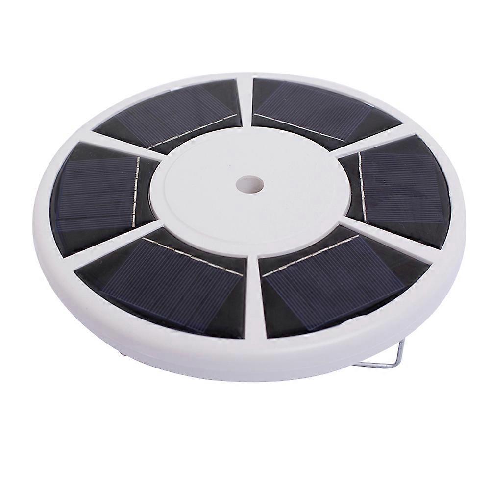 Solar Power Flag Pole Light 26-LEDs Practical Flagpole Downlight Useful Lighting Tool for Outdoor Outside with Hook (White)