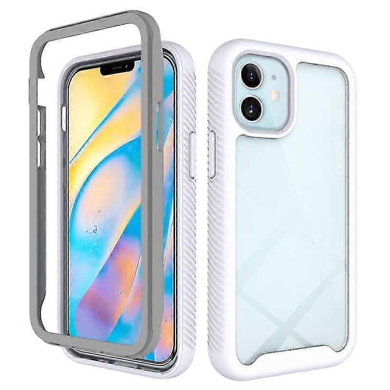 Para Iphone 12 Mini Starry Sky Solid Color Series Shockproof Pc + Tpu Protective Case (roxo)