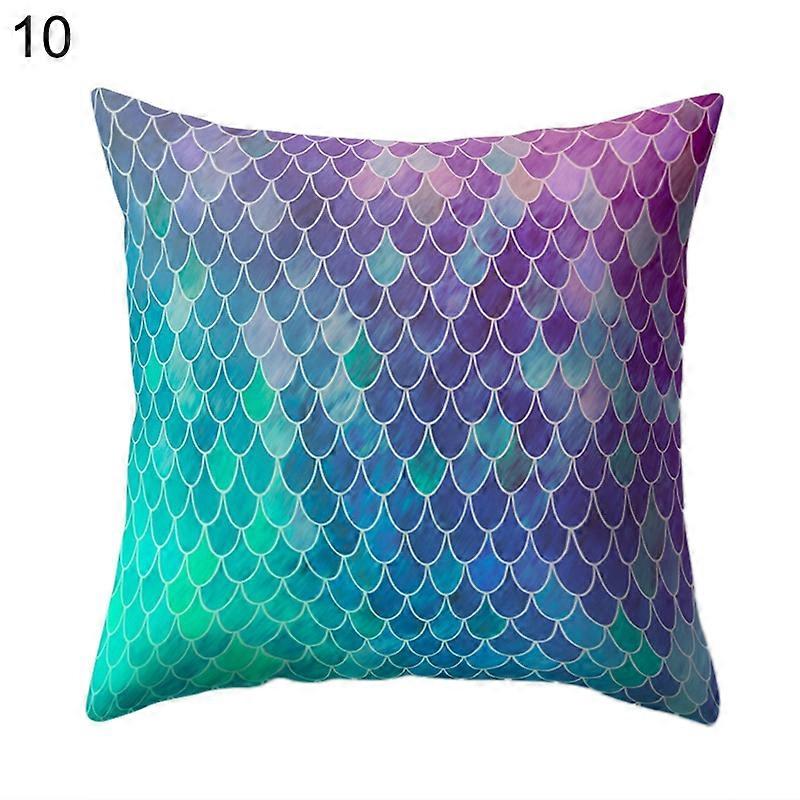 Moda Shell Fish Scales Throw Pillow Case Home Decor Soft Almofada Cover 18 polegadas Qinhai