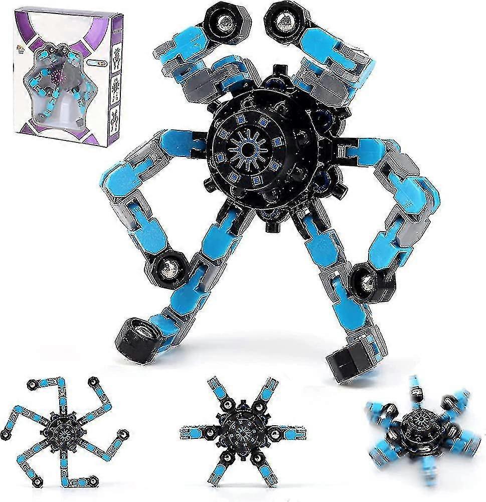 Transformable Fingertip Spinner Toy, Twisted Robot Spinner Stress Relief Toy_v High Quality