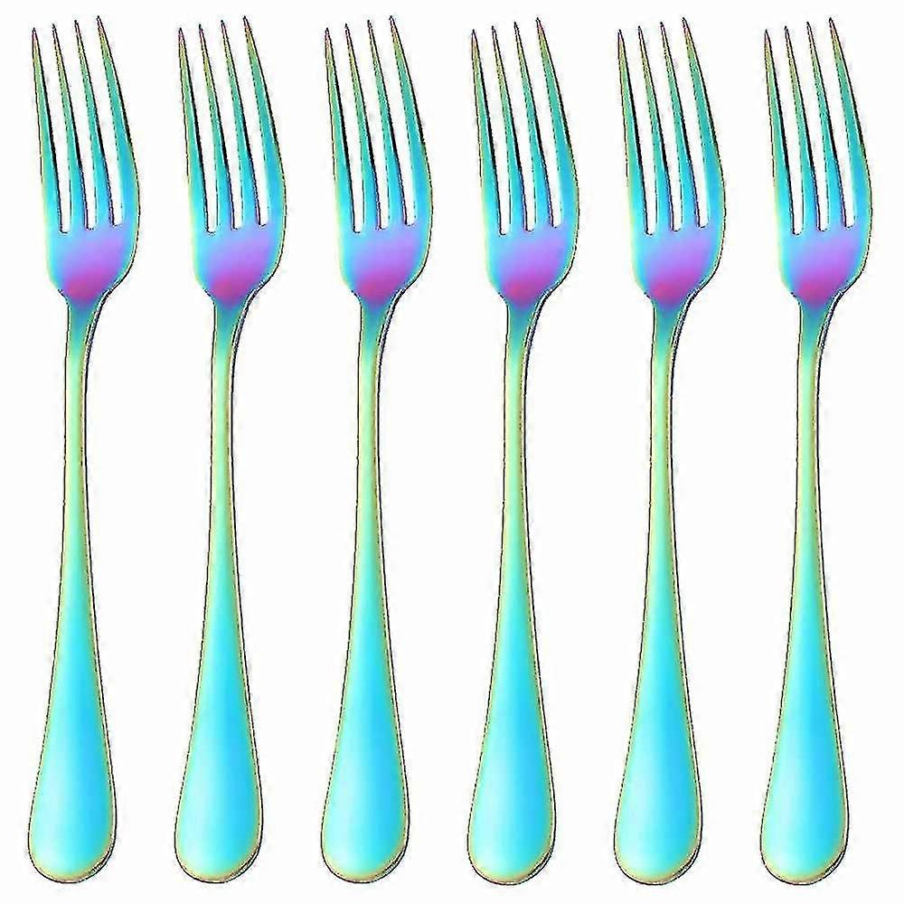 Dinner Fork Set 6 Piece 18/10 Stainless Steel Kitchen Flatware 8-inch Hs