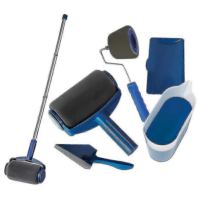 Paint Runner Pro Roller 8pcs Brush Set Room Painting Wall Handle Decorating