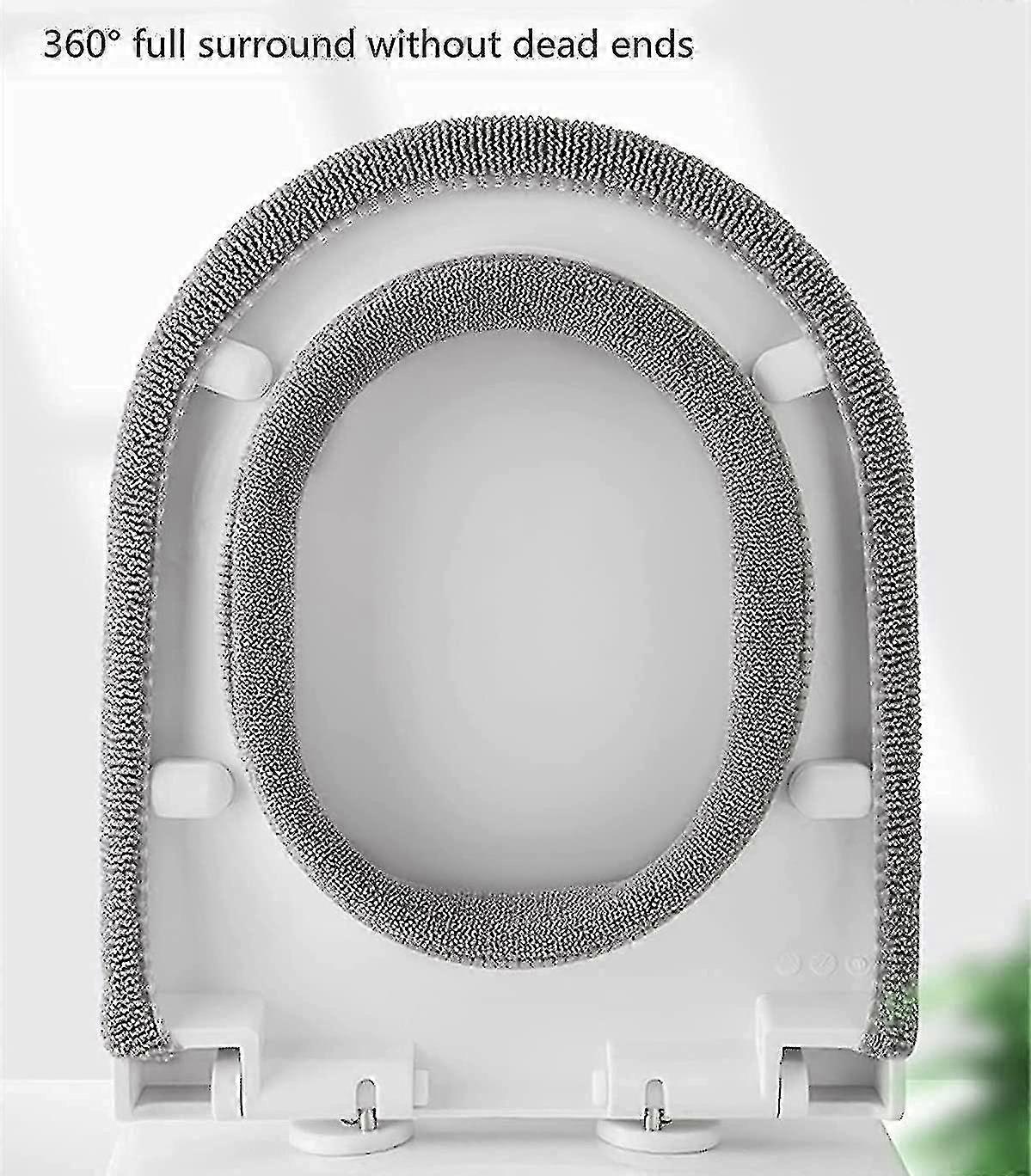 varmt toalett setetrekk pute tykkere lukkingsmatte strekkbar vaskbar universell toalettsete