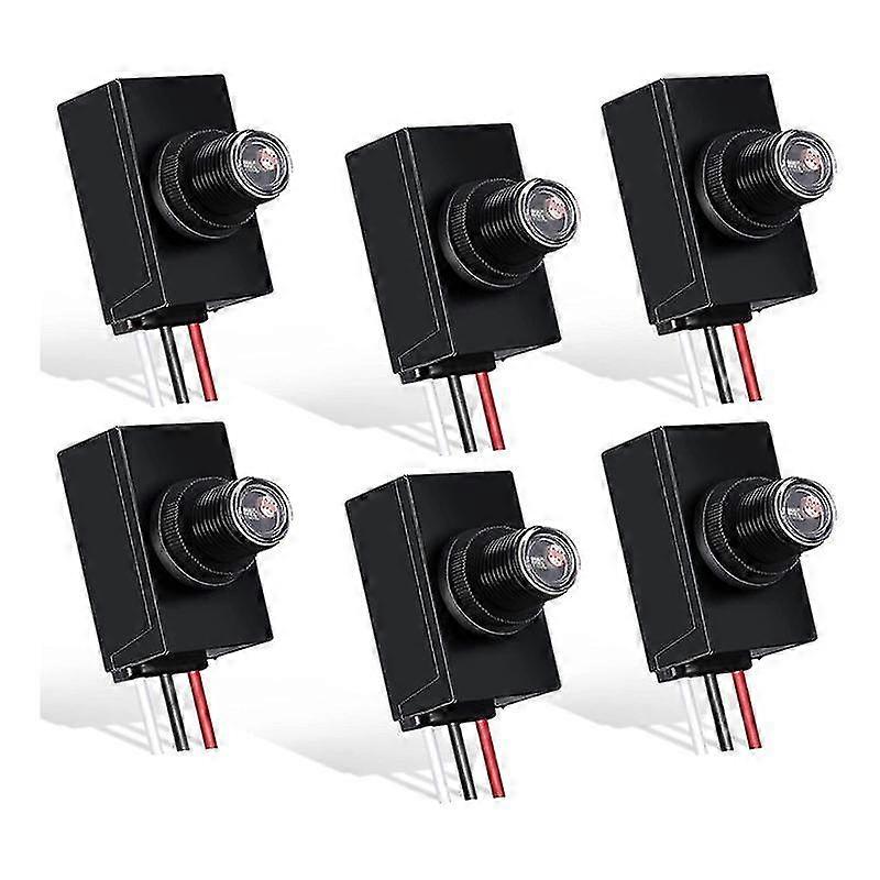 6 Packs Dusk to Dawn Sensor For Outdoor Lighting 120-277V Photoelectric Switch Photocell Light Sensor
