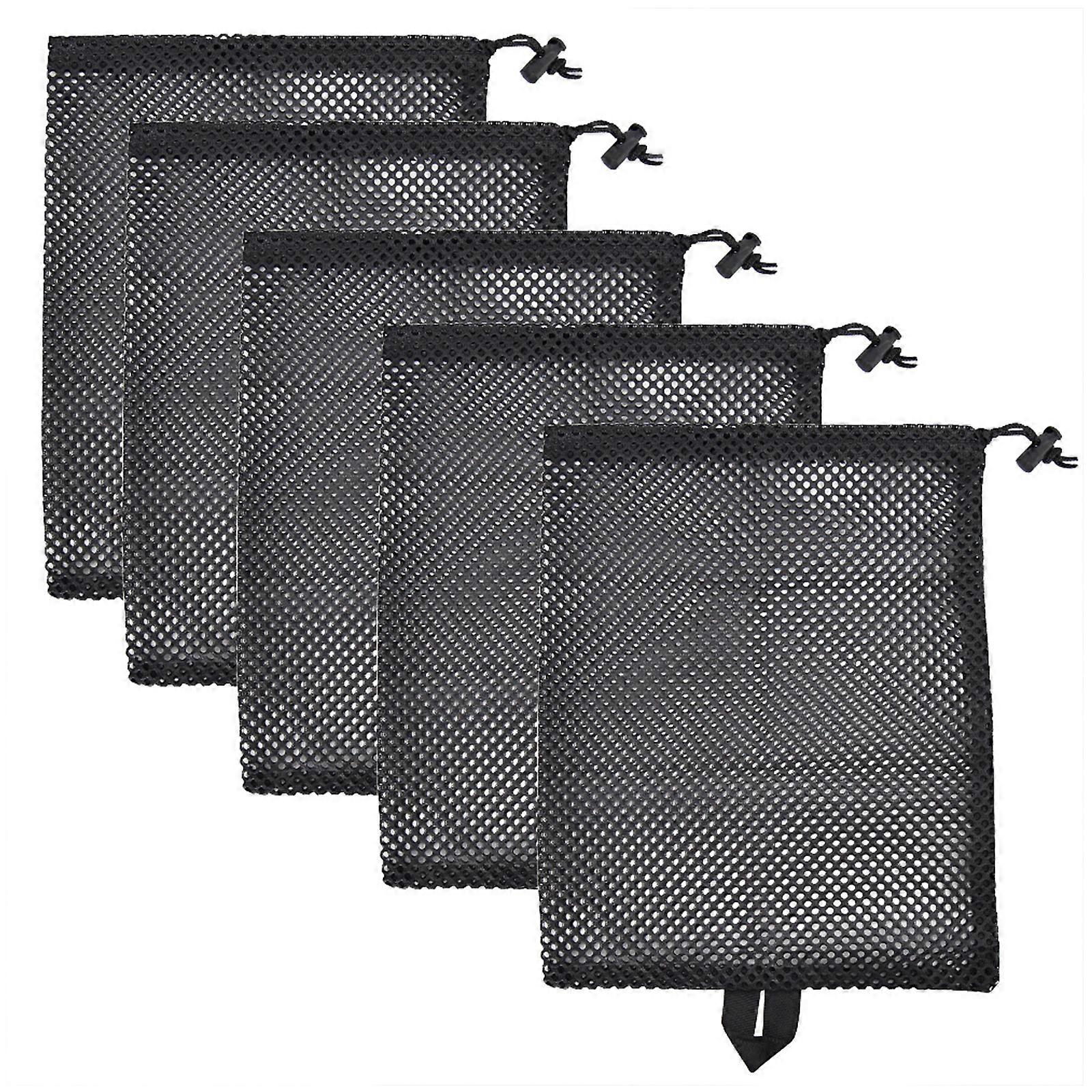  Portable Fruit Vegetable Storage Bag Eco-friendly Folding Mesh Bag,5pcs