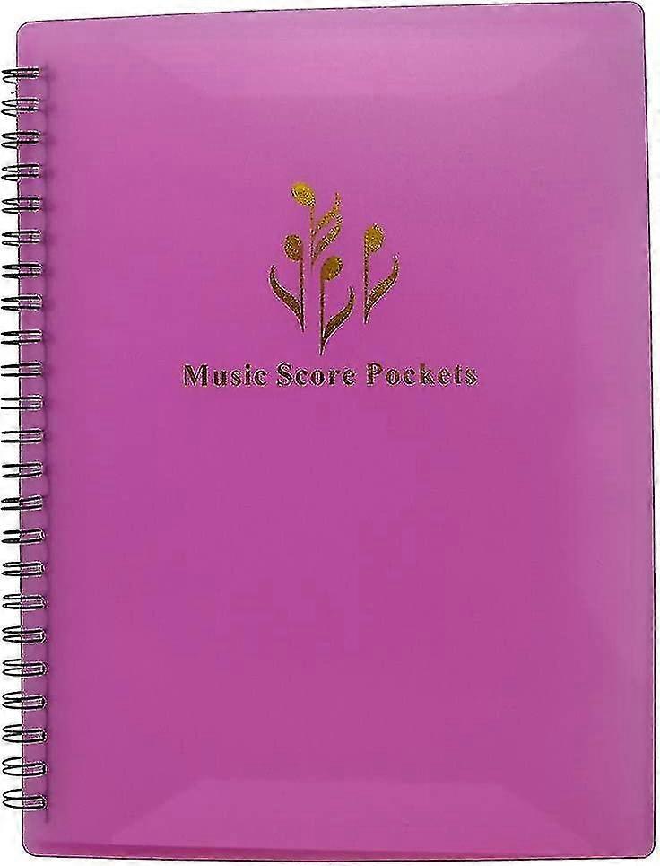 Music Sheet Filing Folder - Folder In A4 Letter Size, Double-sided, Music Folder