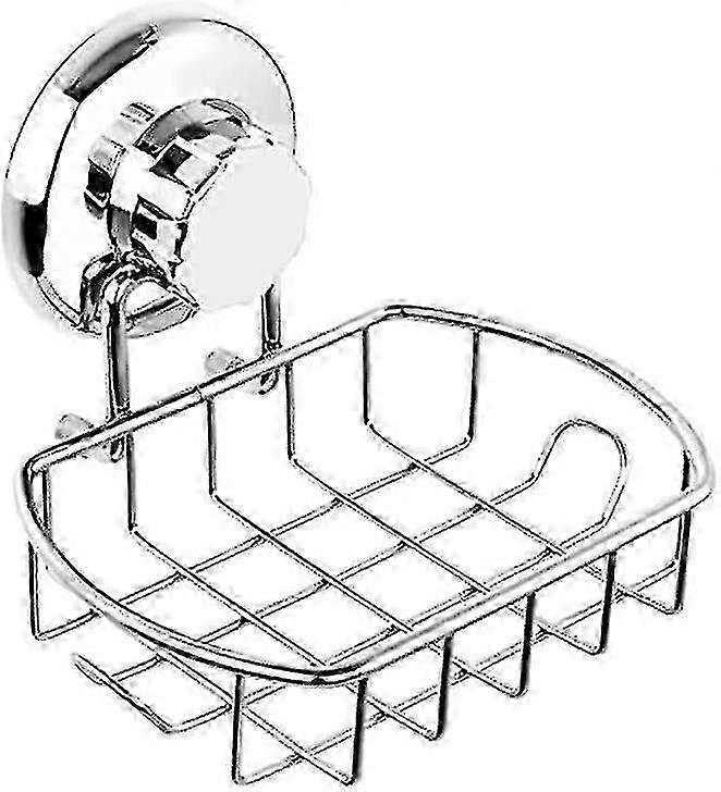 Suction Cup Soap Dish - Wall-Mounted Bathroom Shower Holder