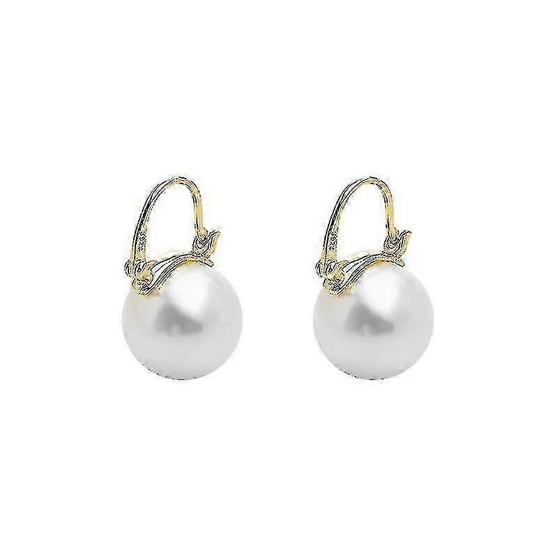 Pearl Stud Earrings Temperament Earrings [white]