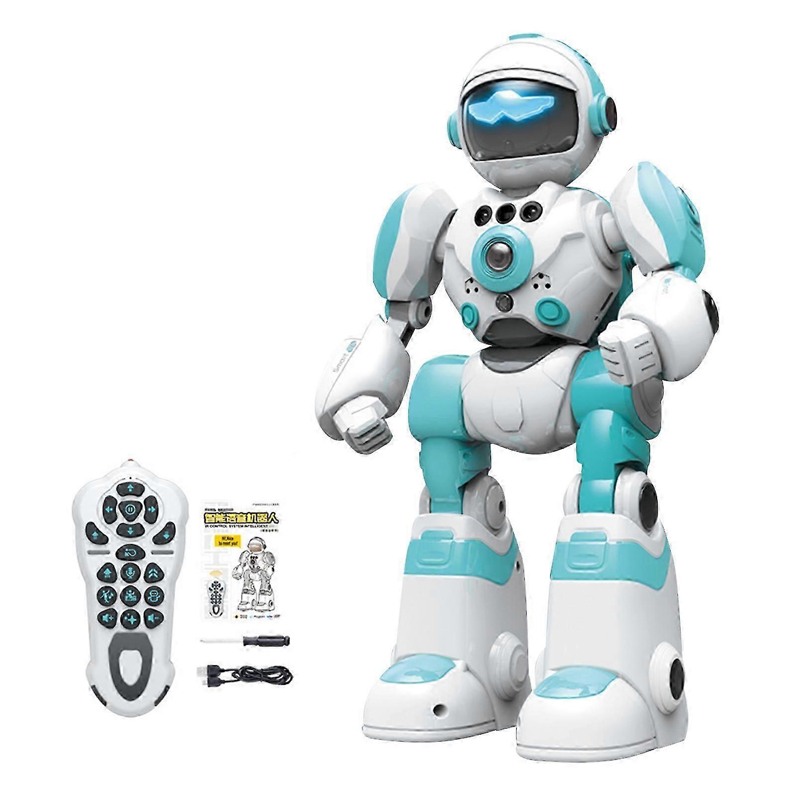 New Hot Remote Controlled Robot Toy for Children, Intelligent Programmable RC Robot with Gesture Control, LED Light and Music