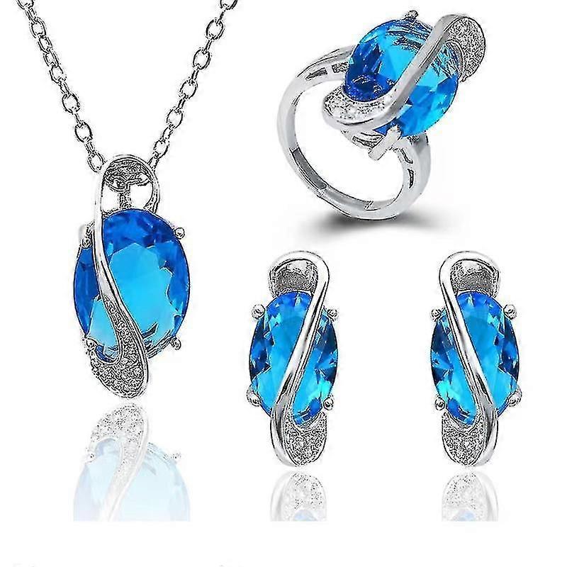 Lyx Halsband Örhängen Ring Set