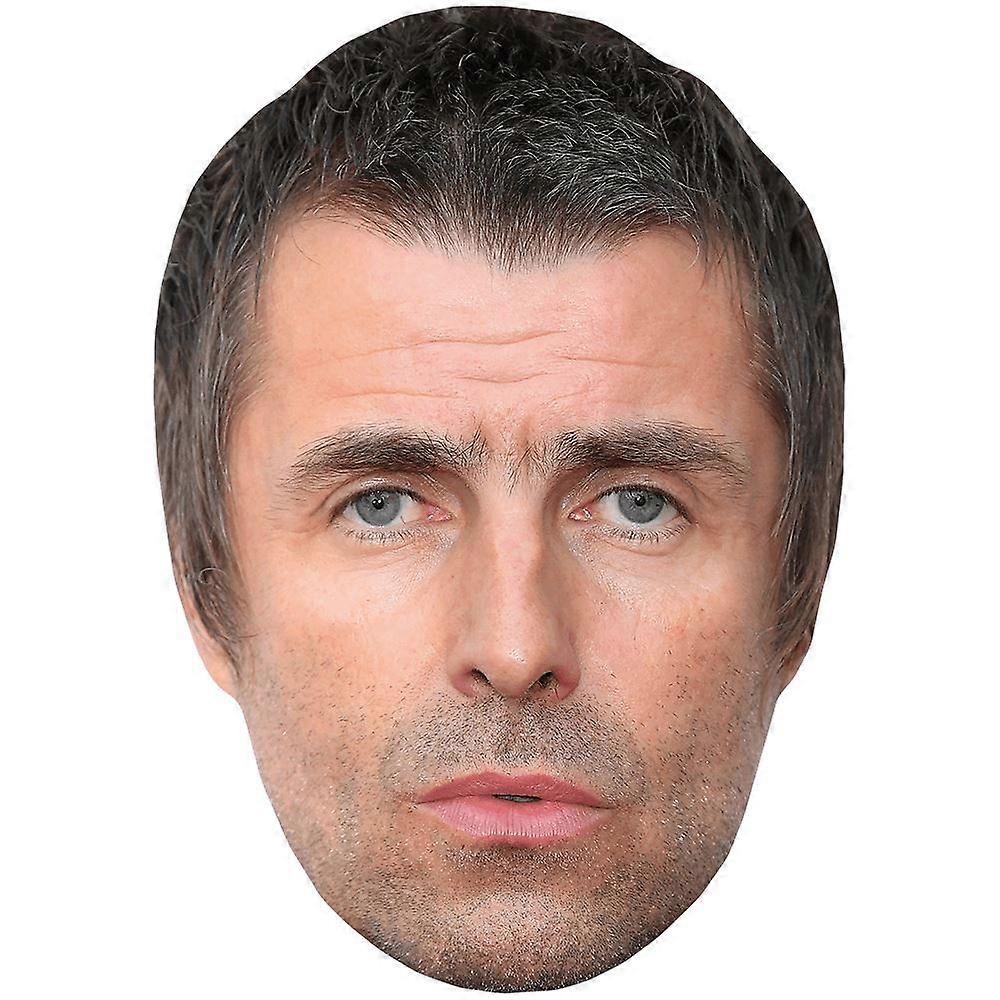 Liam Gallagher (Stubble) Celebrity Mask, Flat Card Face