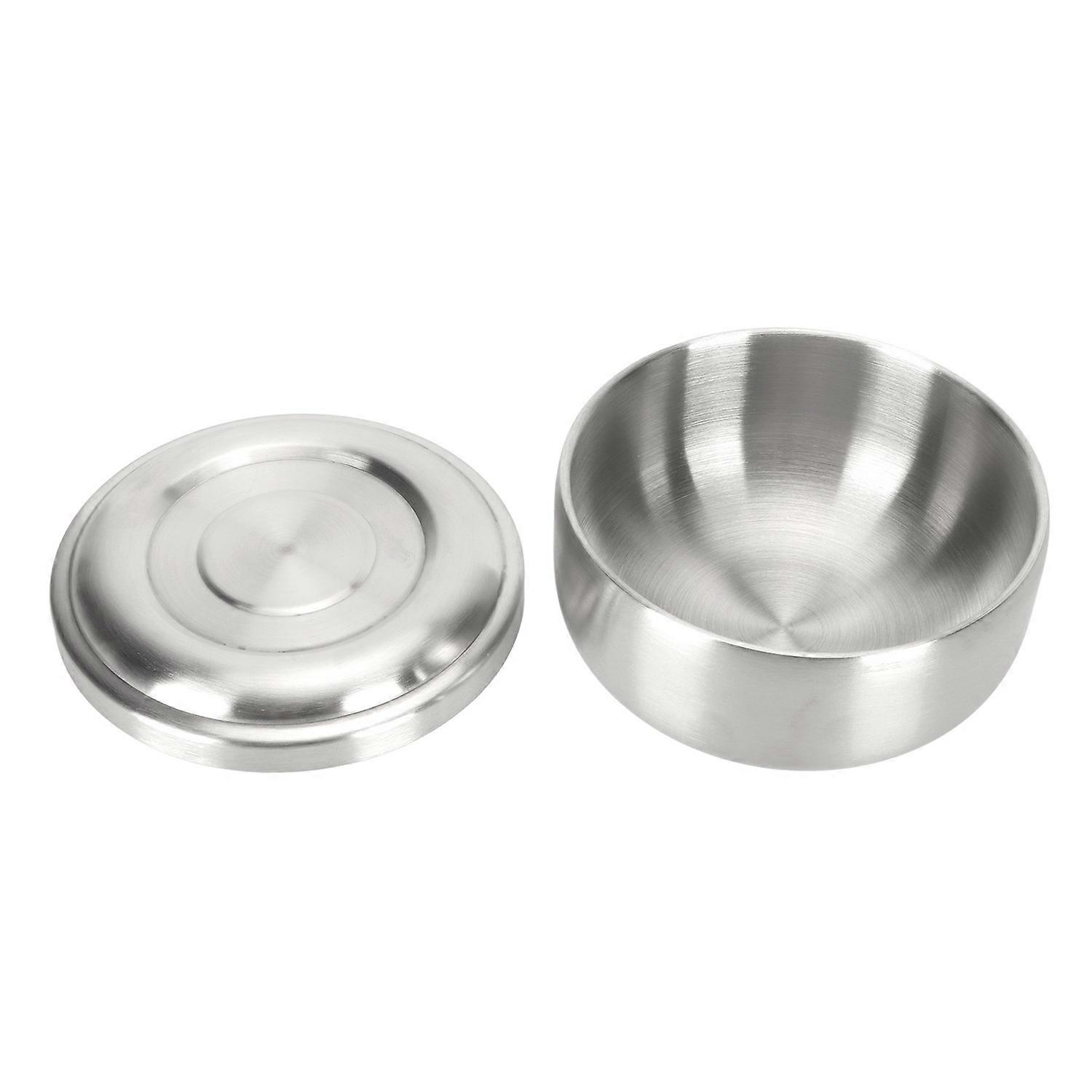 وعاء حلاقة اللحية لمسة مريحة مضادة للانزلاق الفولاذ المقاوم للصدأ دائم أنيق مظهر قناع الوجه وعاء ذكاء