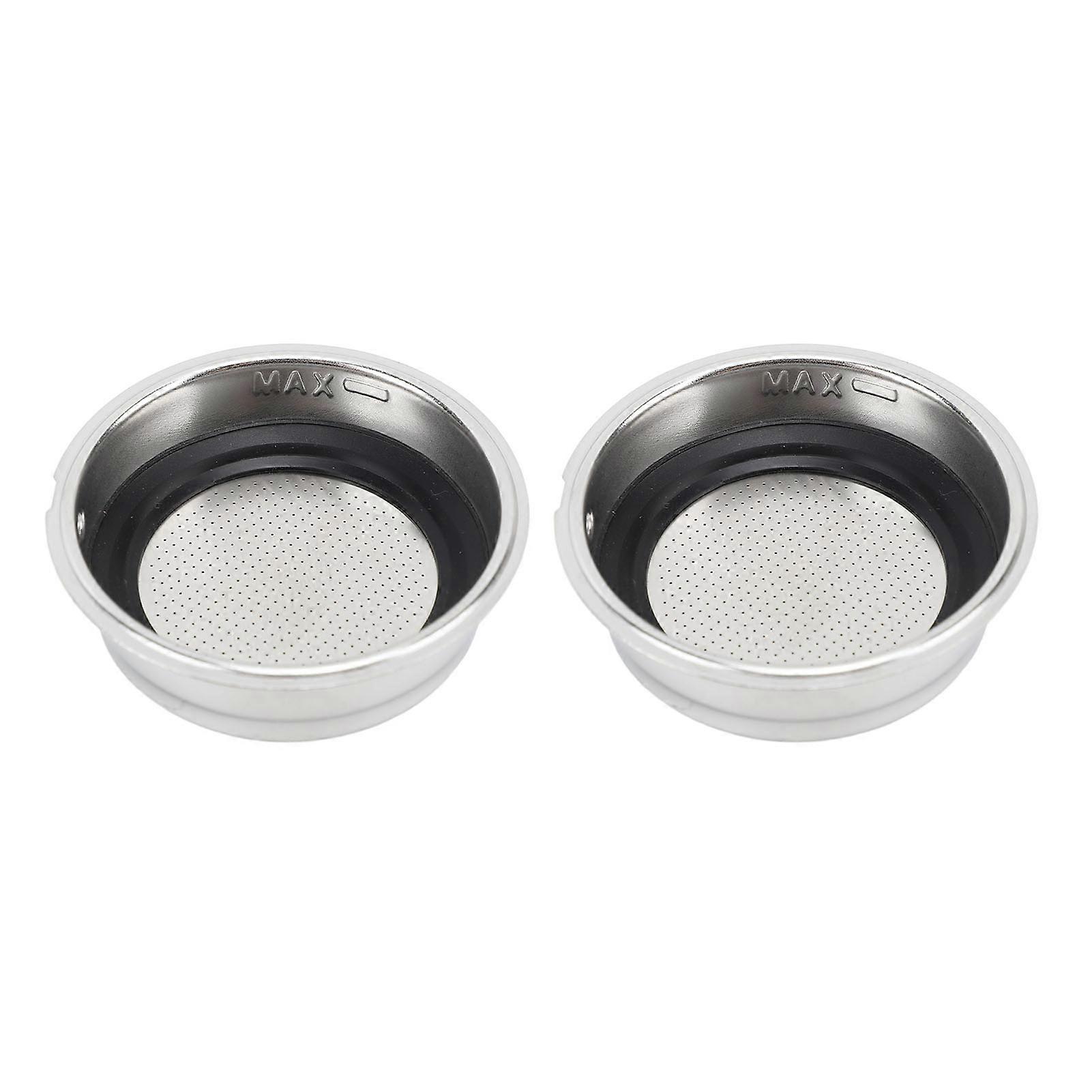51mm Stainless Steel Reusable Filter Basket for Delonghi Semi-Automatic Coffee Machine, Single Cup