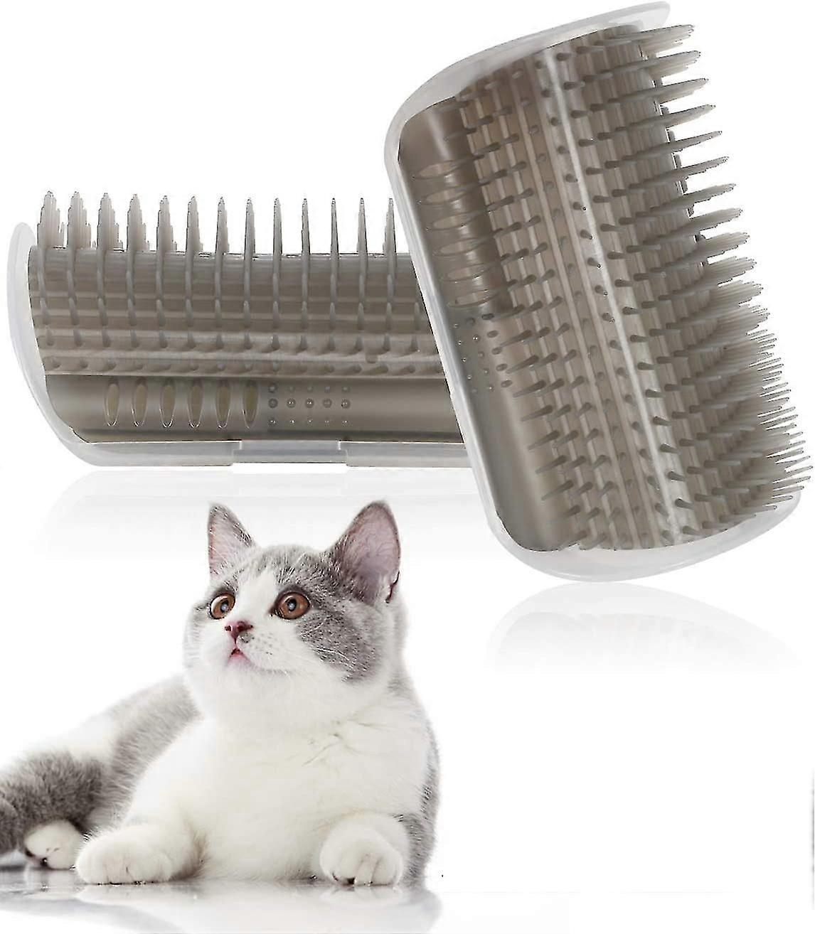 Self Groomer,2 Pa Wall Corner Groomers With nip Pouch,soft Groo Brush Massage Combs,softer Massager Toy For s,kitten,puppy