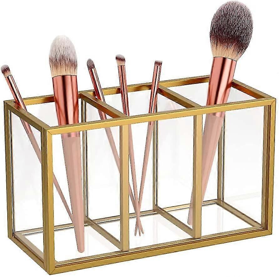 Gold Makeup Brush Holder