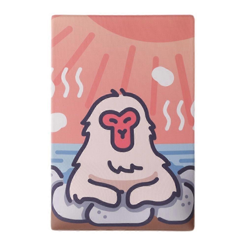 Silica Gel Mouse Pad with Wrist Support,Ergonomic Mouse Pad,Non-Slip for Home,Office -Bathing monkey