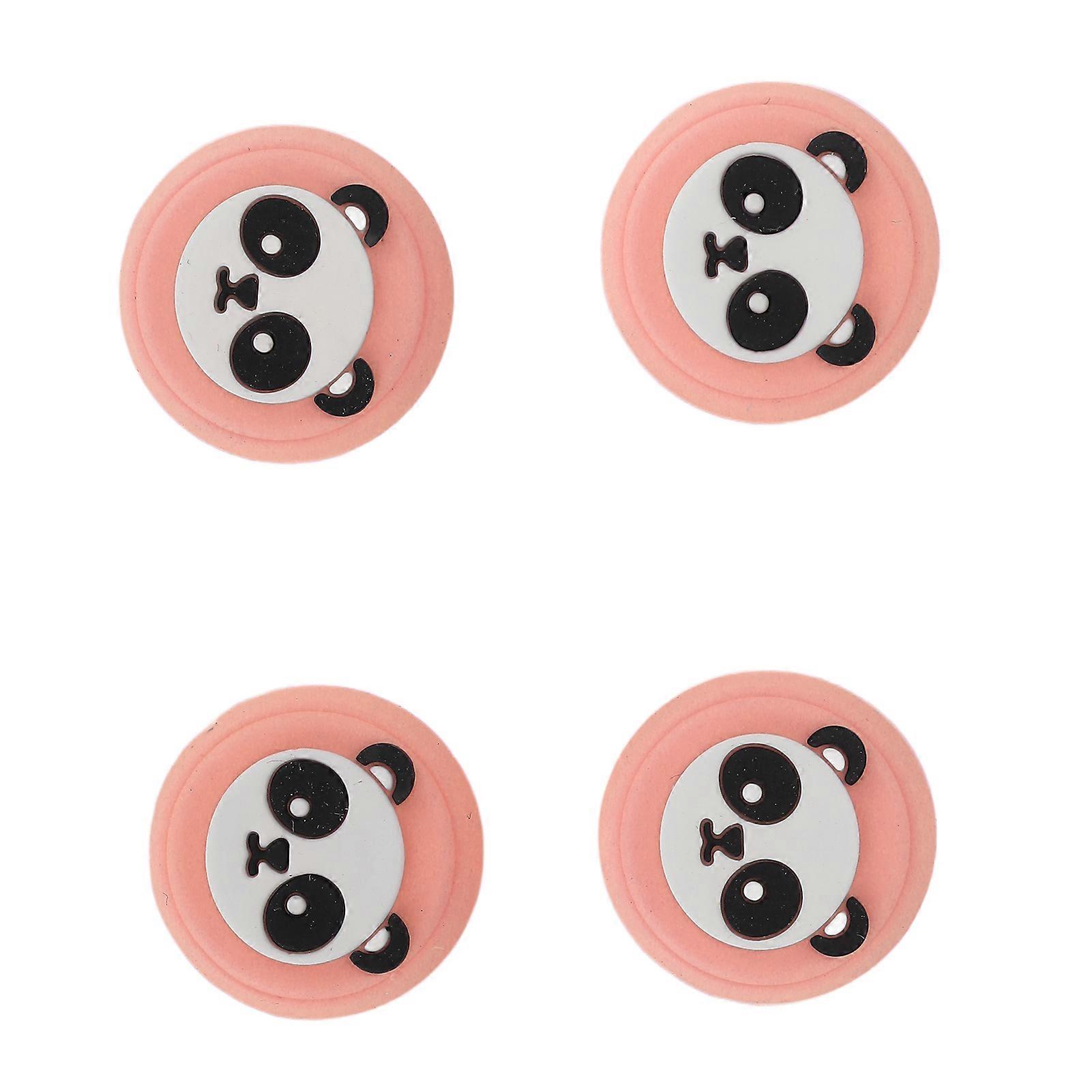 4pcs Thumb Grip Multipurpose Replacement Silicone Thumb Grip Caps for PS5 ControllerPink