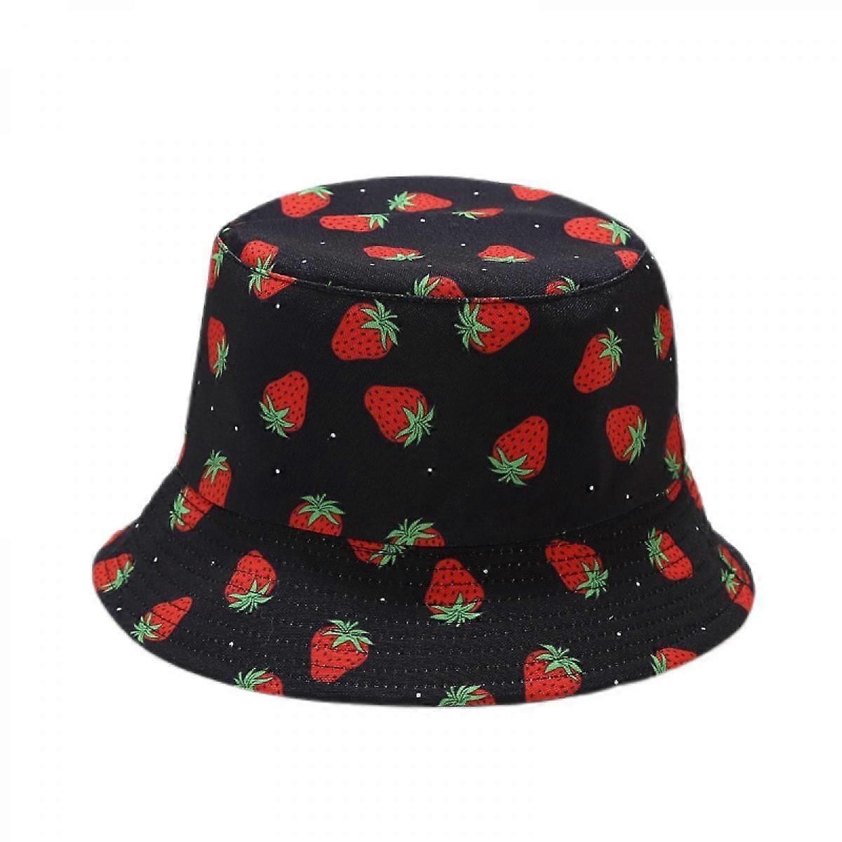 Wekity Unisex Print Double-Side-Wear Reversible Bucket Hat (HATM010)