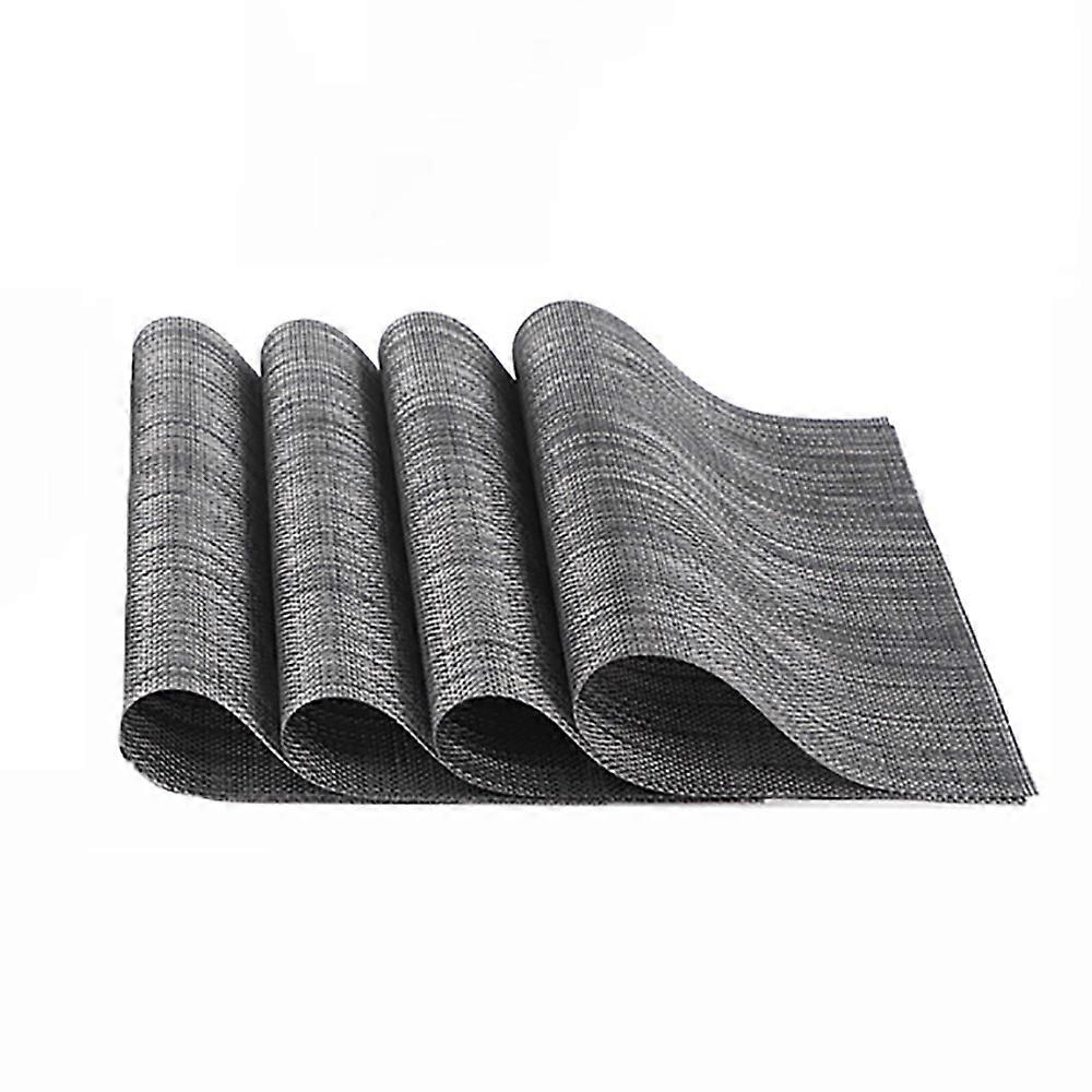 プレイスセット(4セット)、スライド洗えるテーブルセット、PVC色耐熱シートケーキ、防汚・洗える、キッチン用スペースマット