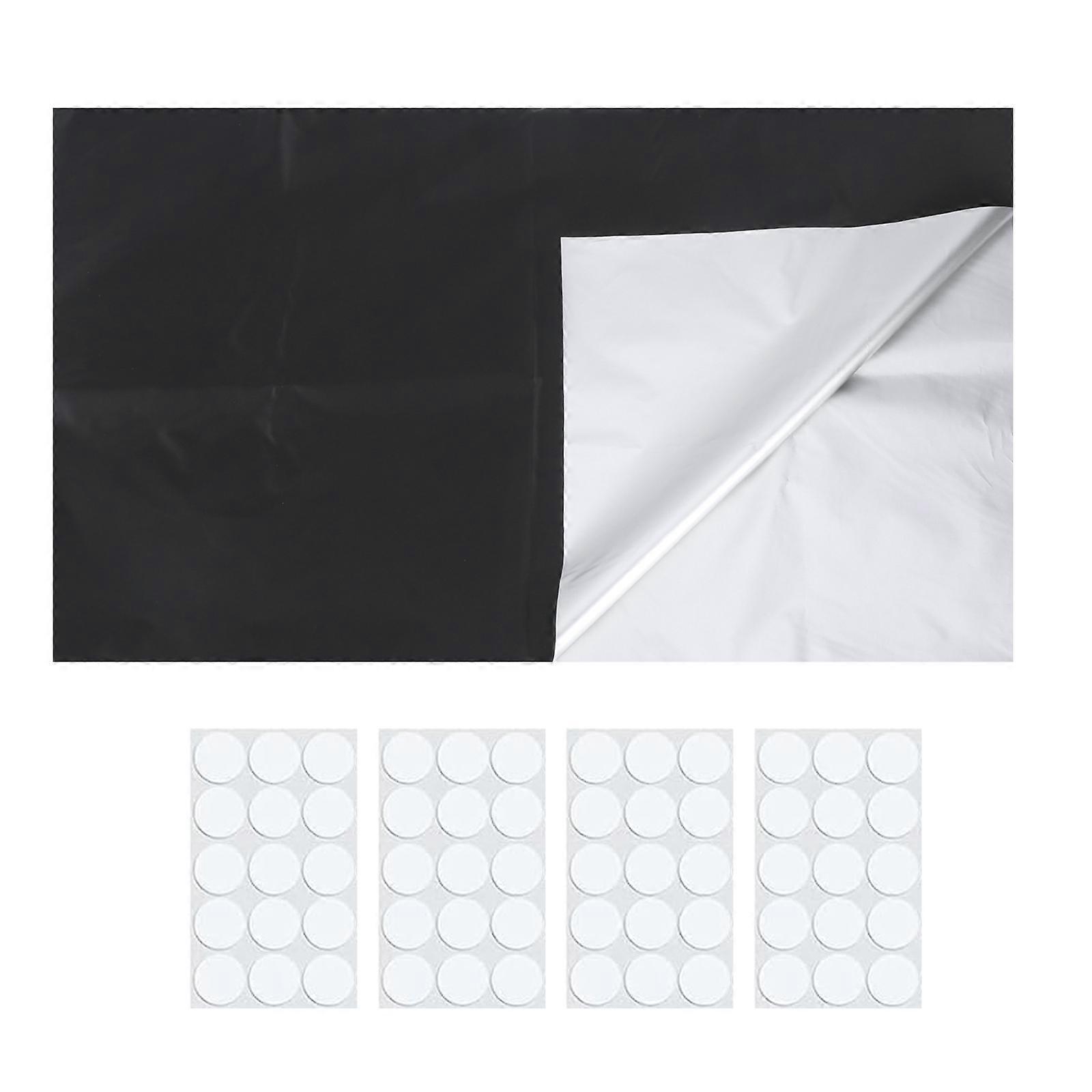 Blackout Curtains for Bedroom No Drill Window Shade Blackout Blinds DIY Window Blinds with Stickers for Nurserys Travel 145x254cm
