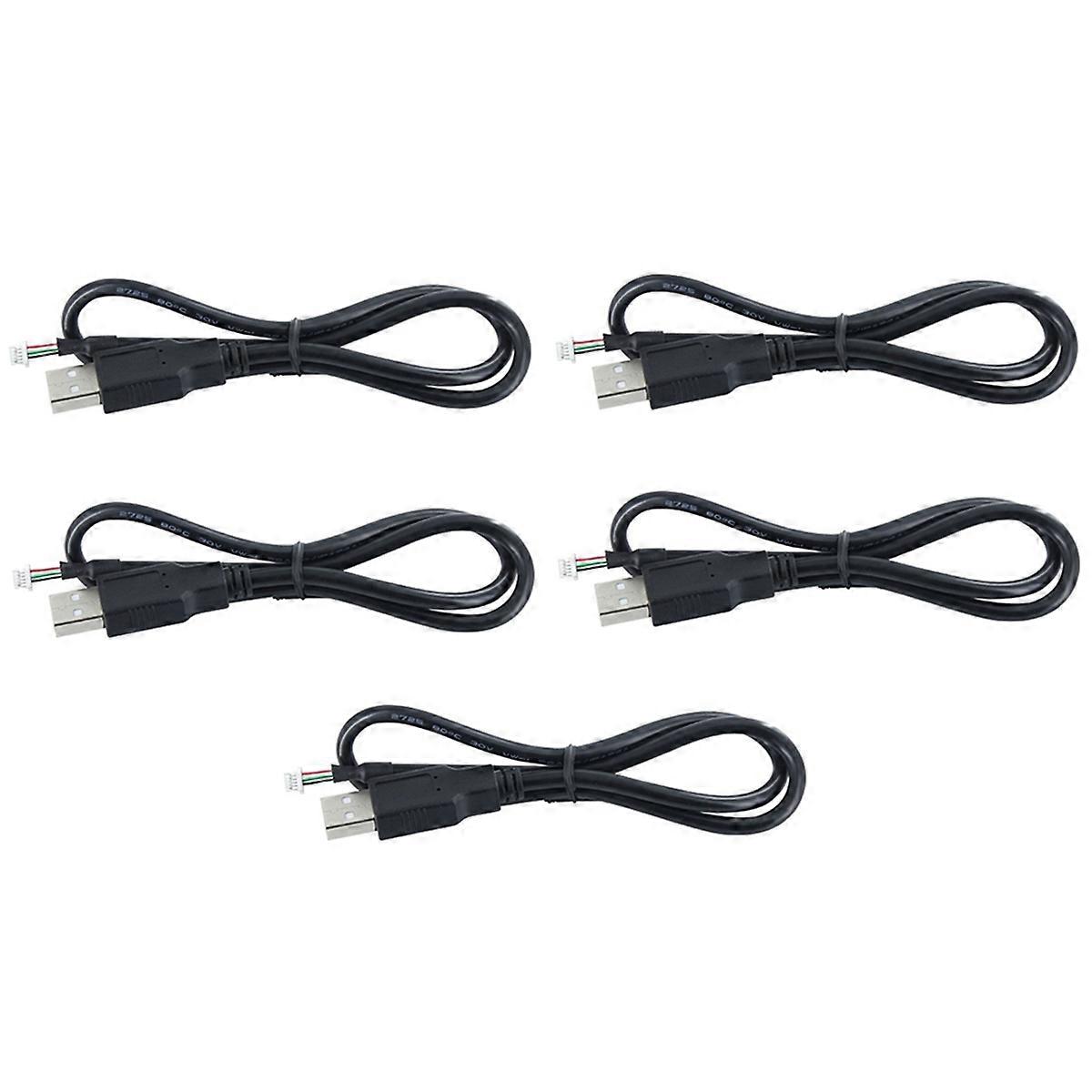 5Pcs USB to 5Pin Cable for Camera Modules Camera Module Data Connection Cable 5P 1.0mm 2 Meters