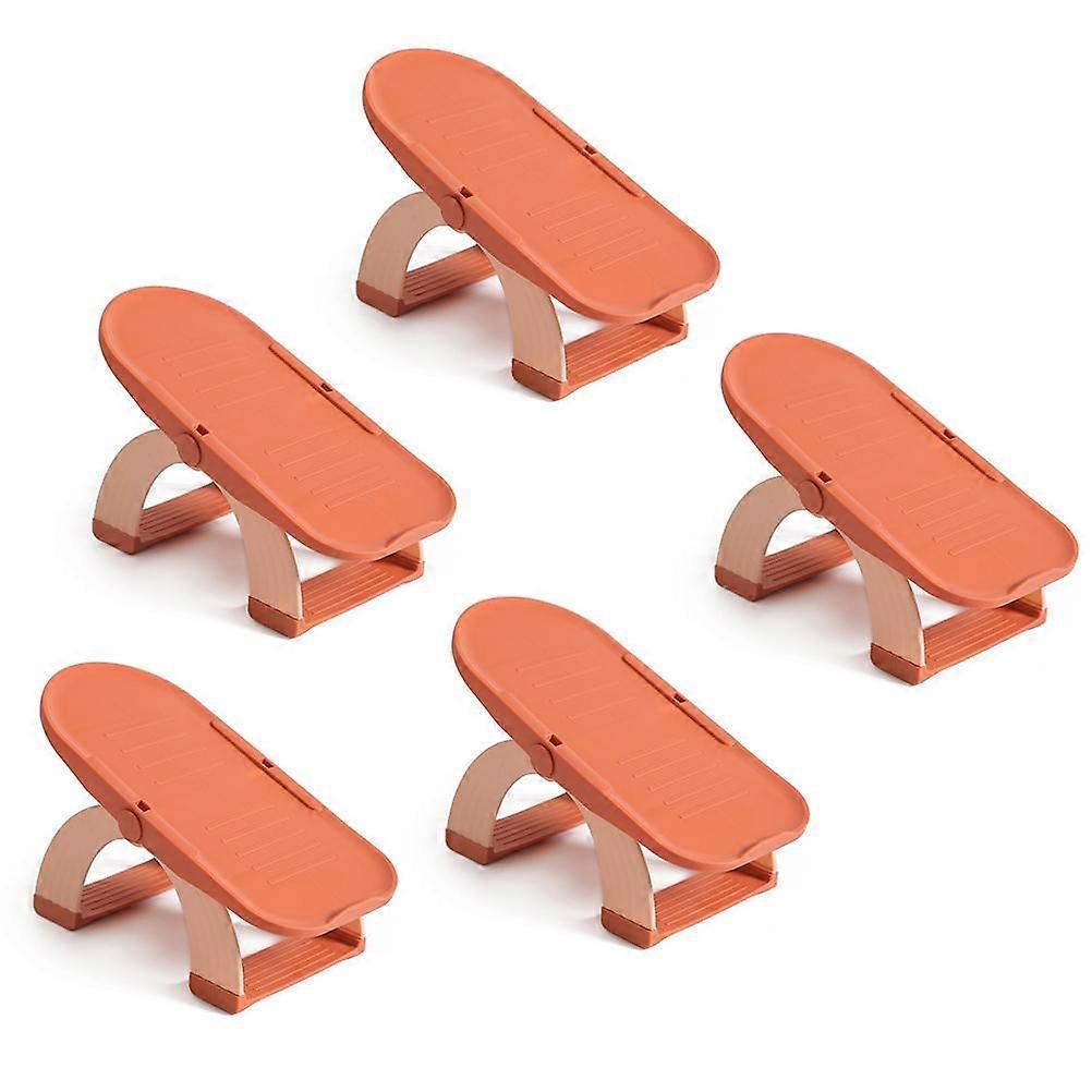 Adjustable Shoe Organizer, Space-Saving Double-Layer Design, 5-Pack