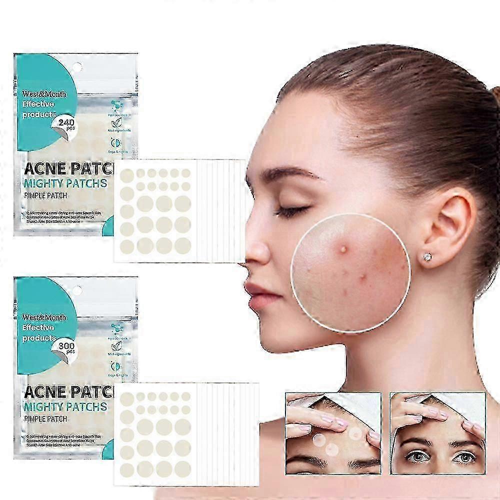 Hydrocolloid Acne Patches, 6 to 8 Hours Acne Patches for Face, Reduces Zits and Blemishes for Clearer Skin - Thin Pimple Patches for Face, Safe for Al