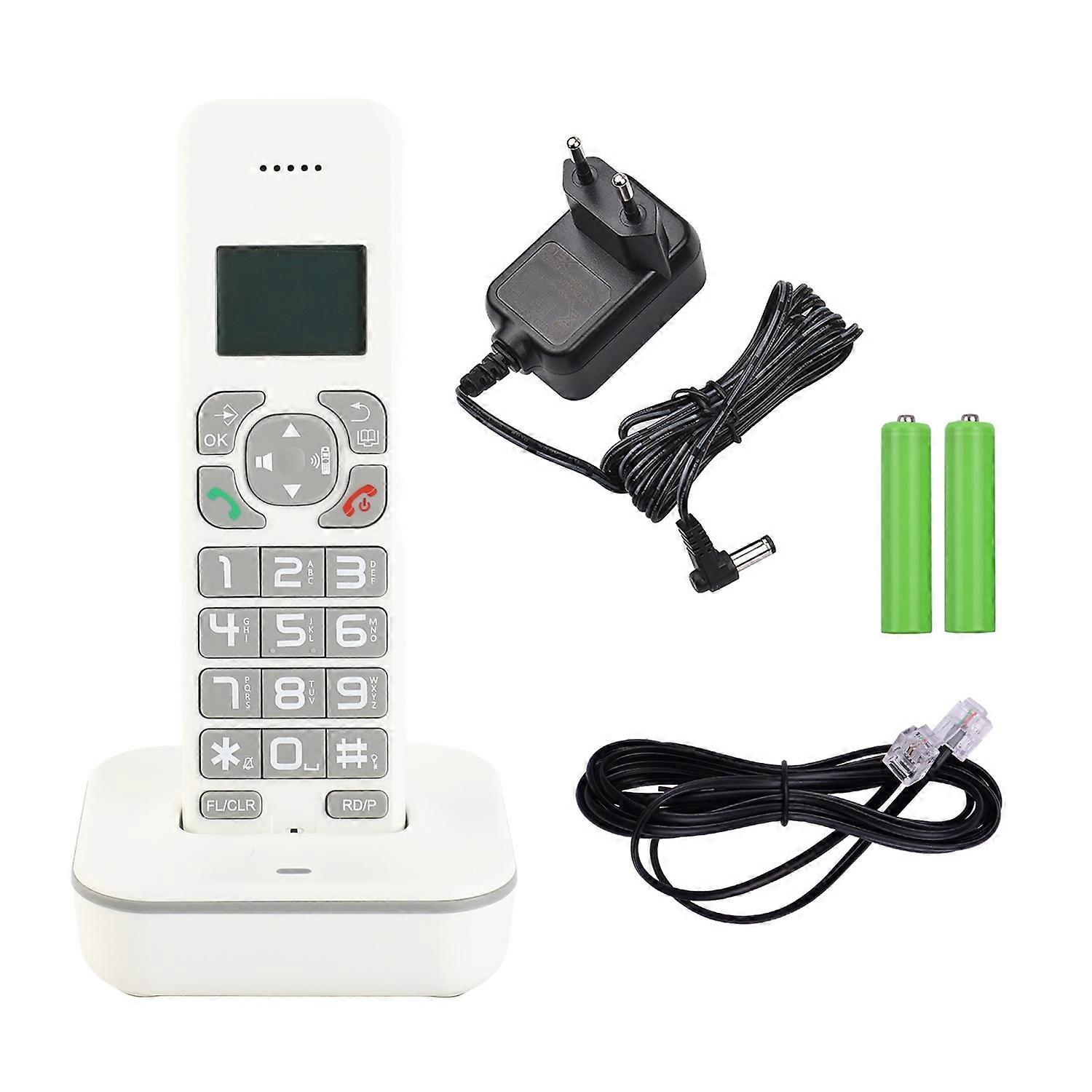 Cordless Phone Caller ID Announcer Expandable Cordless Handset with LCD Backlight Display and Rechar