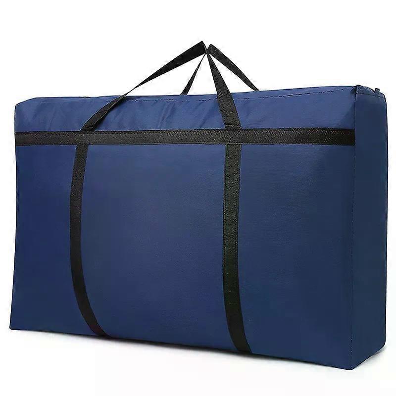 150L Large Zippered Quilt Storage Bags, Folding Clothes Storage Bag with Reinforced Handle, Under Bed Storage Bag for Bedding, Blanket, Cloth, Pillow