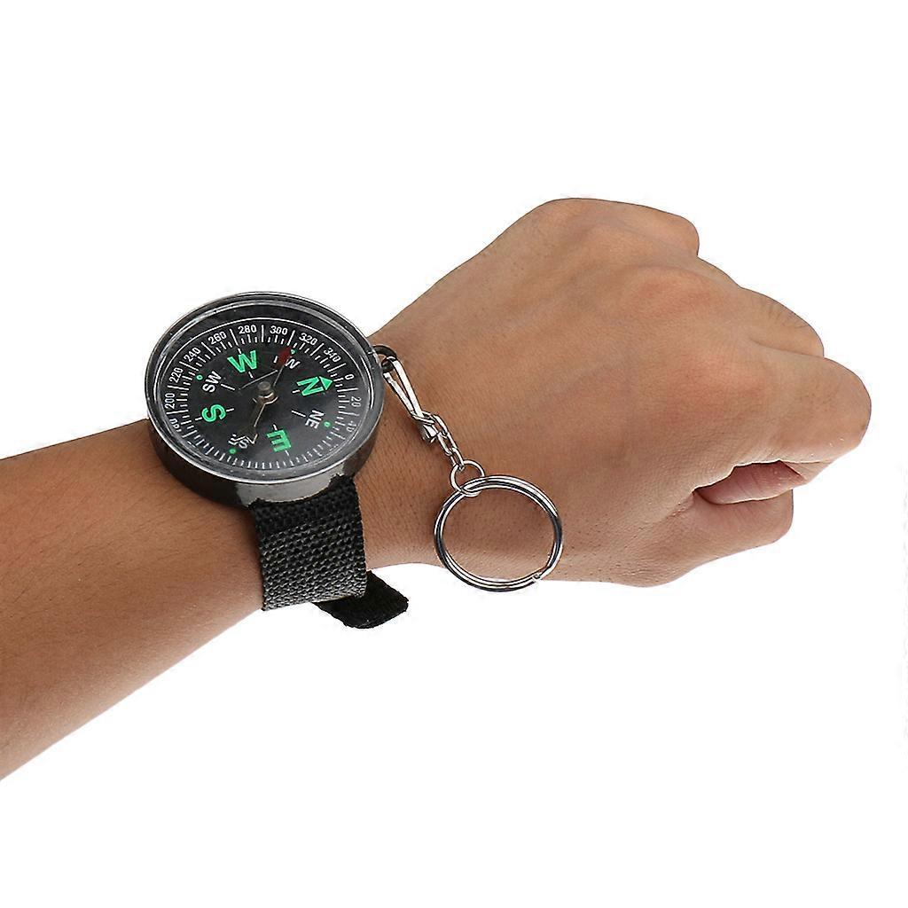 Outdoor Hiking Wrist Compass Shockproof Watch Tactical Watch Strap Strap Hiking Strap Camping Boat Car Survival Pointing Guide