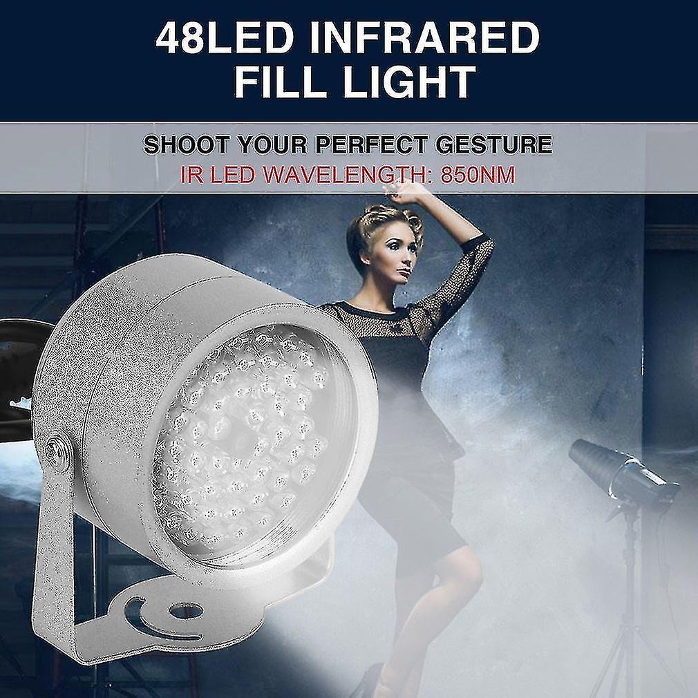 48 Led Illuminator Light Ir Infrared Night Vision Fill Light For Camera