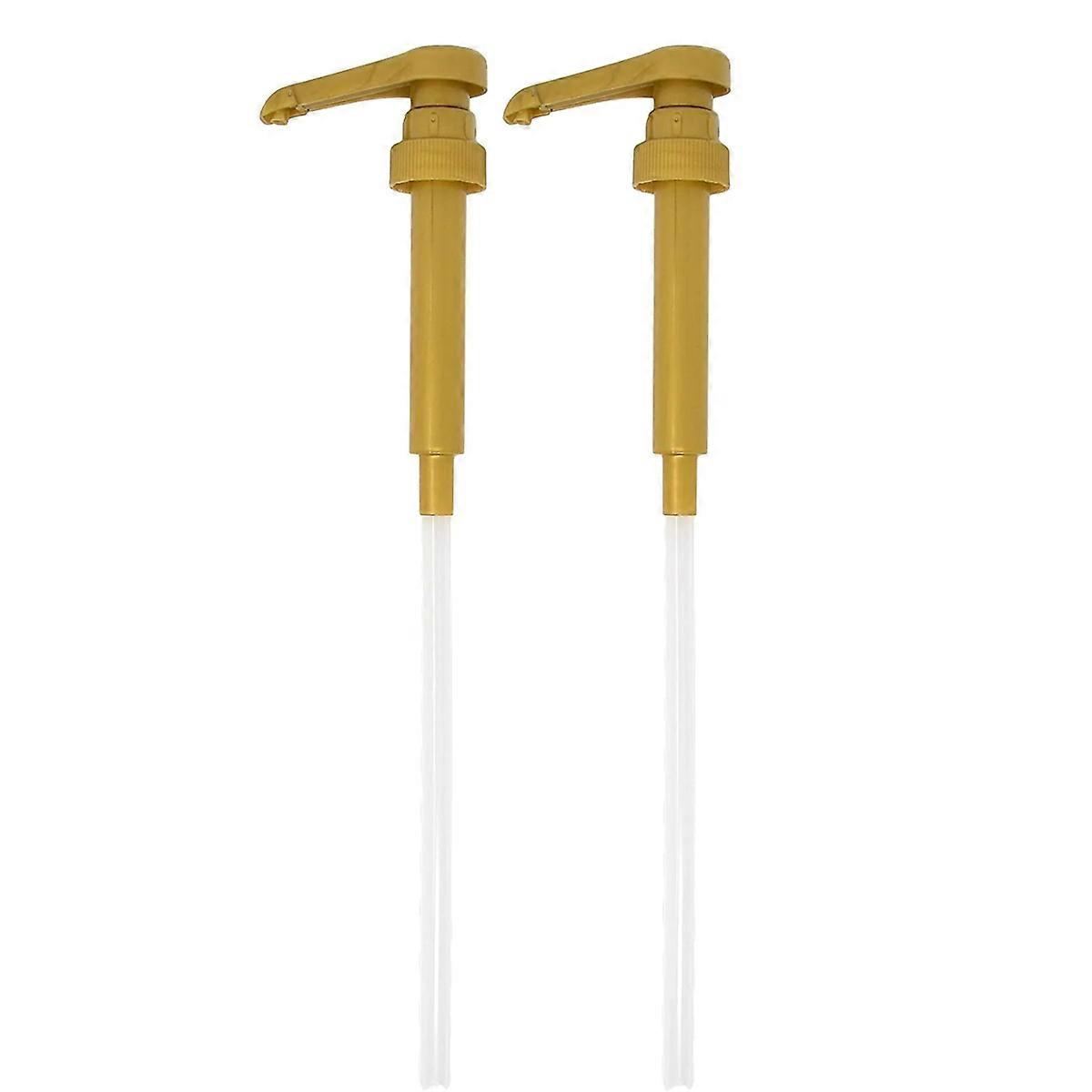 Gold Syrup Pumps For Torani Da Vinci Bottles, Durable & Sturdy Precise Dispensing Syrup Dispenser With Universal Fit, Wide Applications From Home To