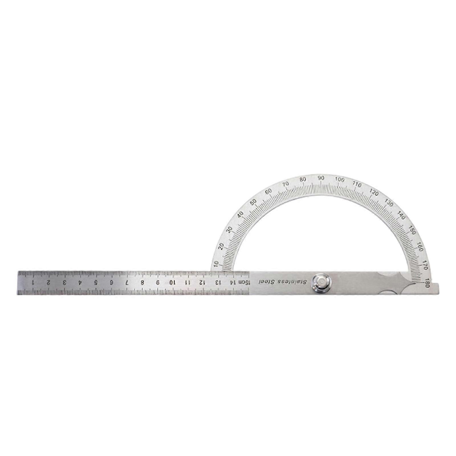 Angle Protractor Ruler Sturdy Scale for Architects Machinist 0-180 Degrees