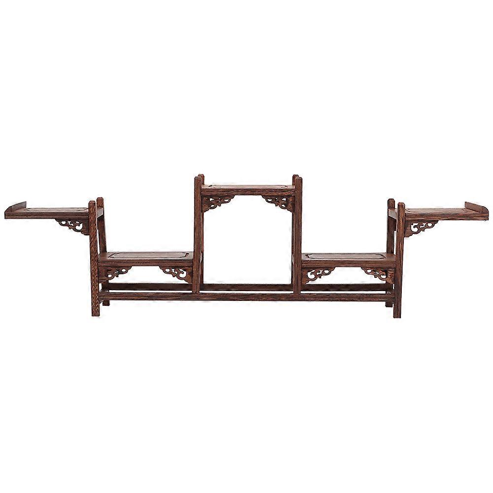 Home carving crafts rack antique display stand flower pot rack desk ornaments