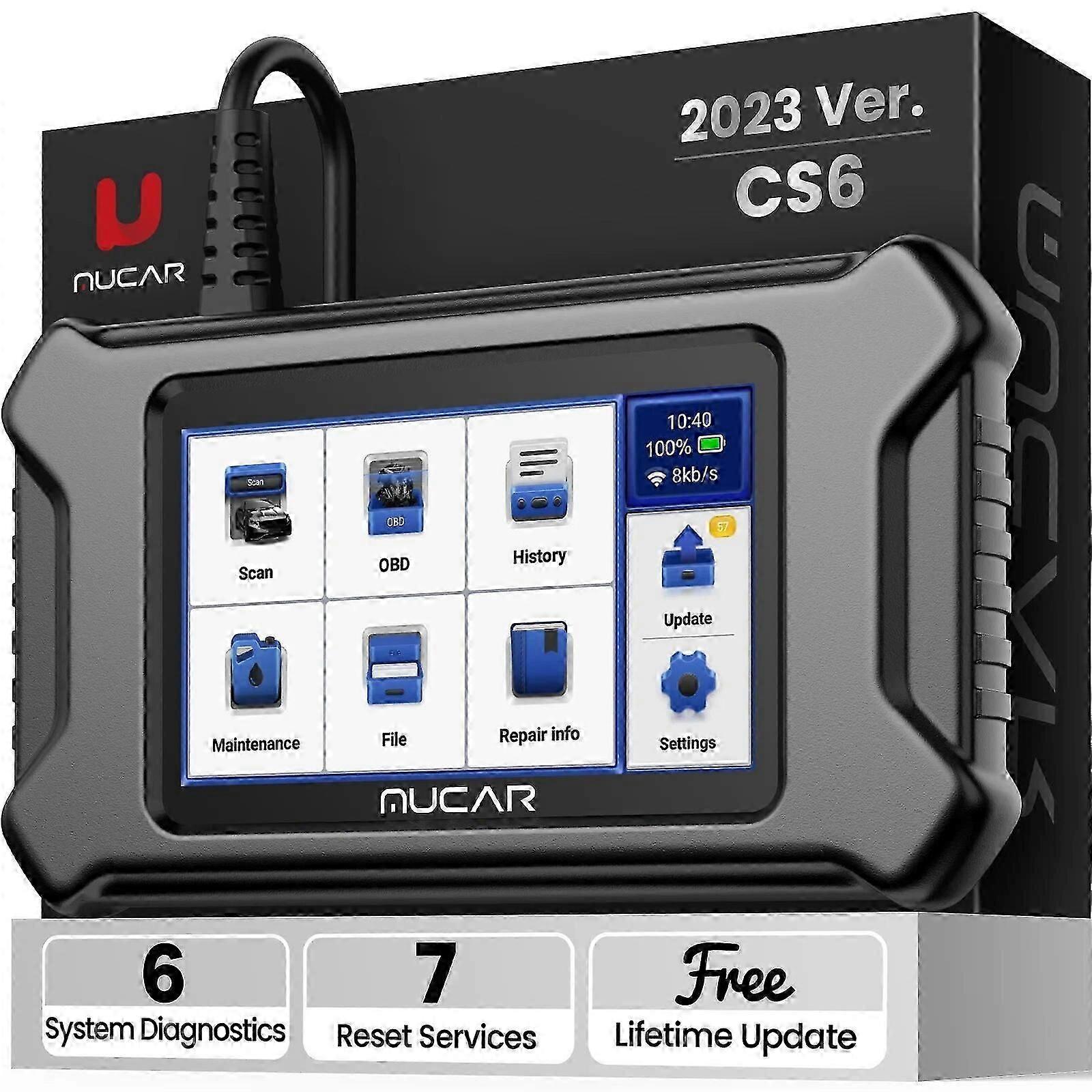 CS6 CS5 CS4 OBD2 Scanner Car Diagnostic Tools Automotive Scanner Auto Diagnosis Tool Code Reader 6 Systems 7 Resets Free