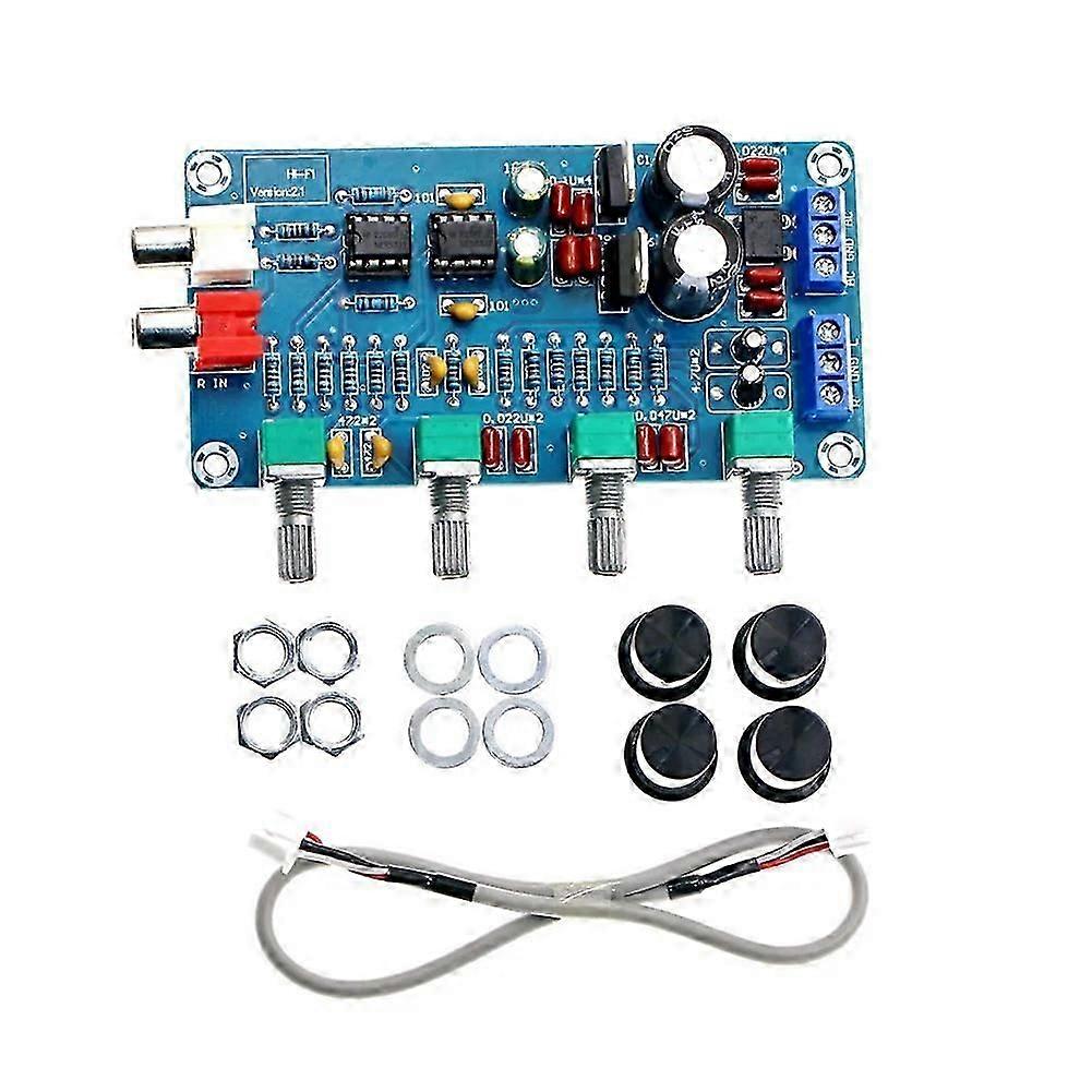 XH-M164 Dual Channel 4-Way NE5532 Amplifier Tuning Board with Power Supply