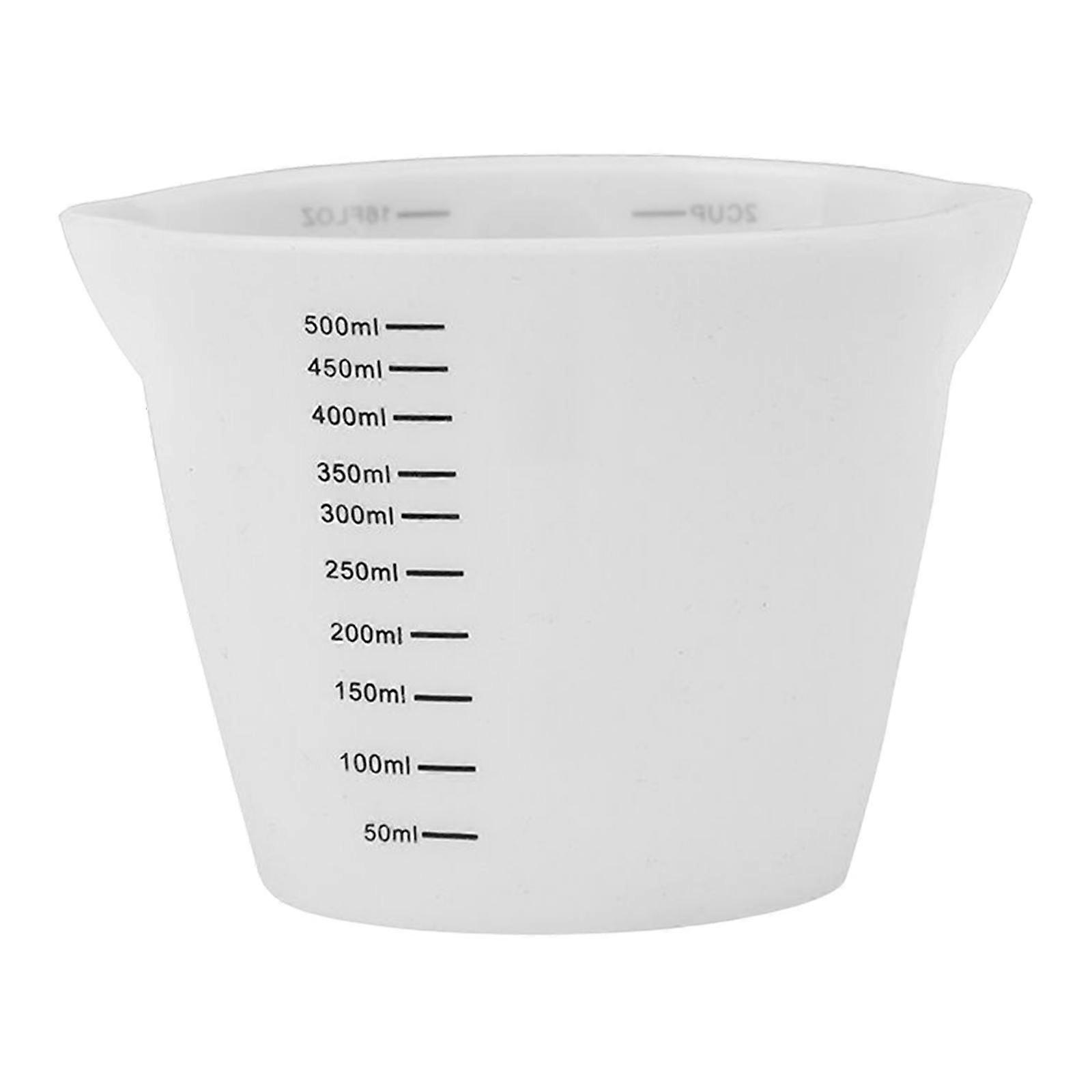 Silicone Measuring Cup Nonstick with Clear Scale Mixing Cup for Acrylic Paint