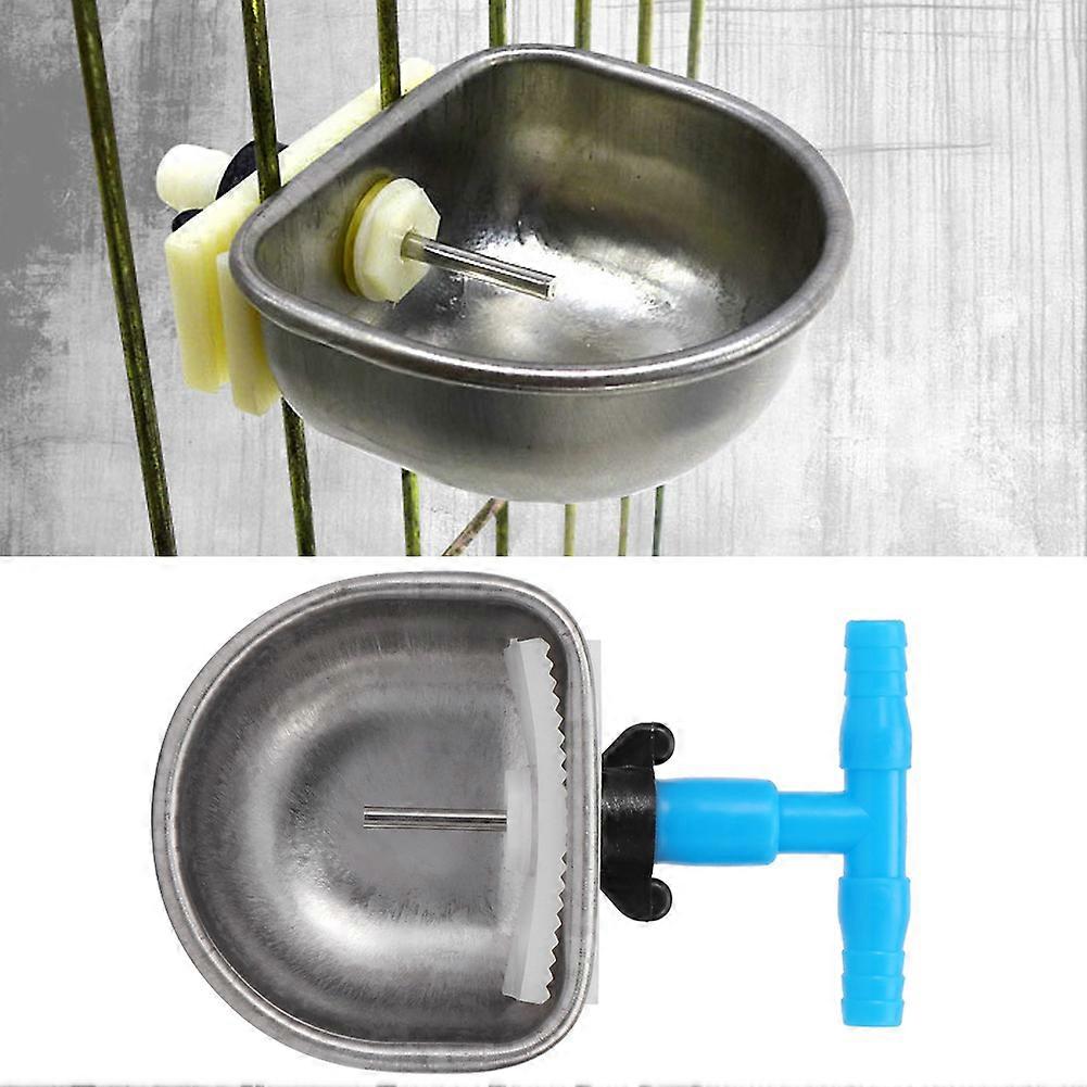Rabbits Drinker,5Pcs Stainless Steel Automatic Rabbits Drinker Nipple Drinking Bowl Waterer Farm Accessory(S)