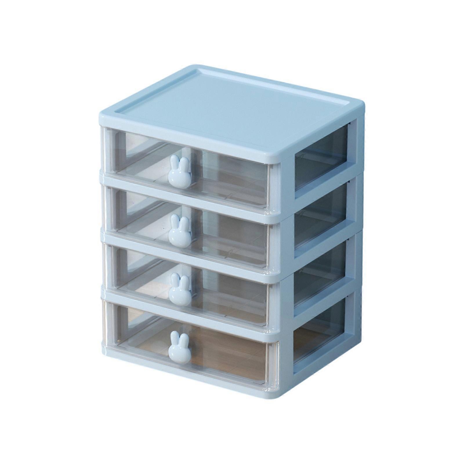Desktop Storage Box Drawer Style Storage Box Student Multifunctional Cosmetics Jewelry Box Stationery Organizing Box Storage Rack reusable