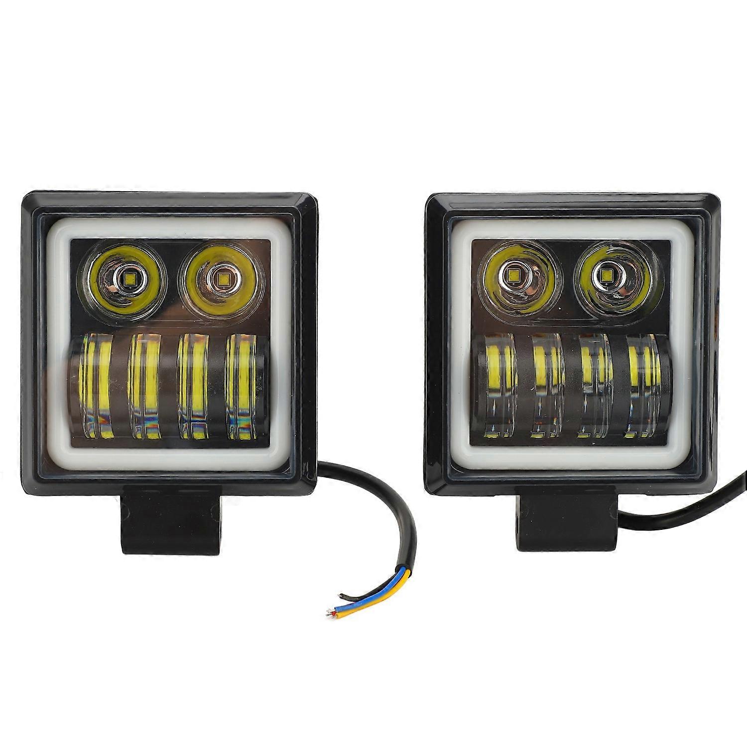 Square LED Light Pods 3000LM High Brightness Ip67 Waterproof Front Flood Spot Combo Work Light for C