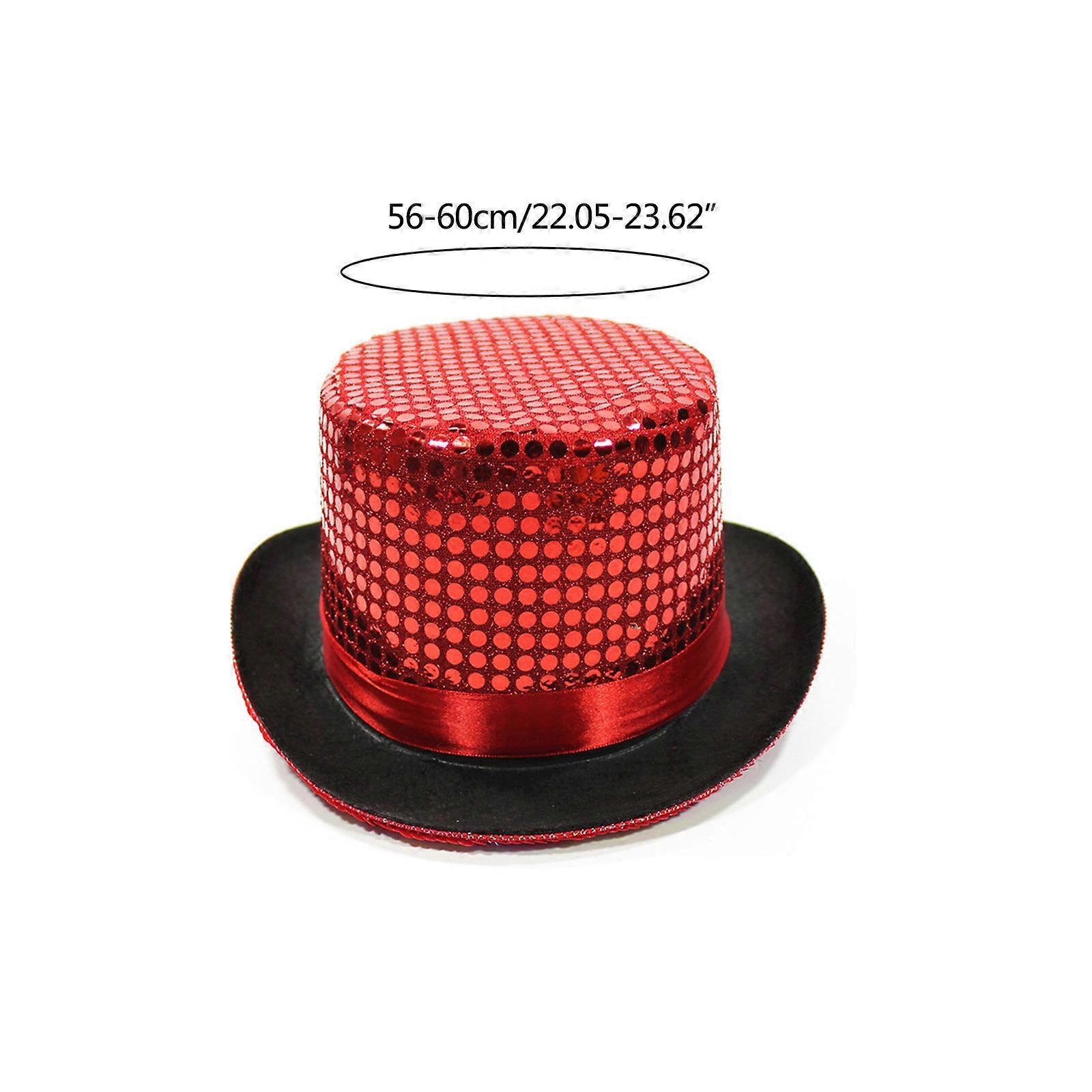 Chapeau Haut de Forme haut de gamme avec sequins paillettes - AU FOU