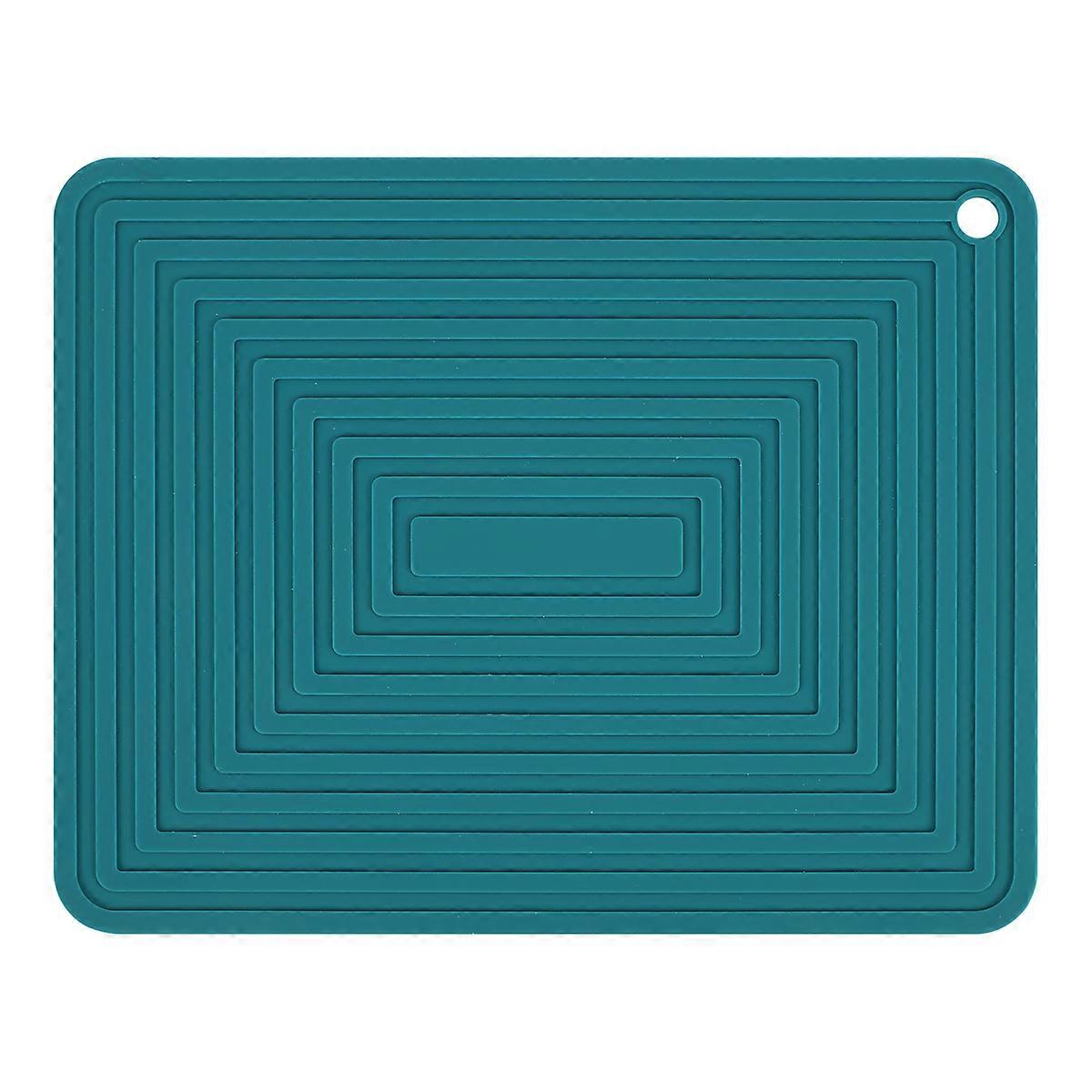 Large Silicone Pot Holder Heat Insulation Kitchen Table Mat(Green)