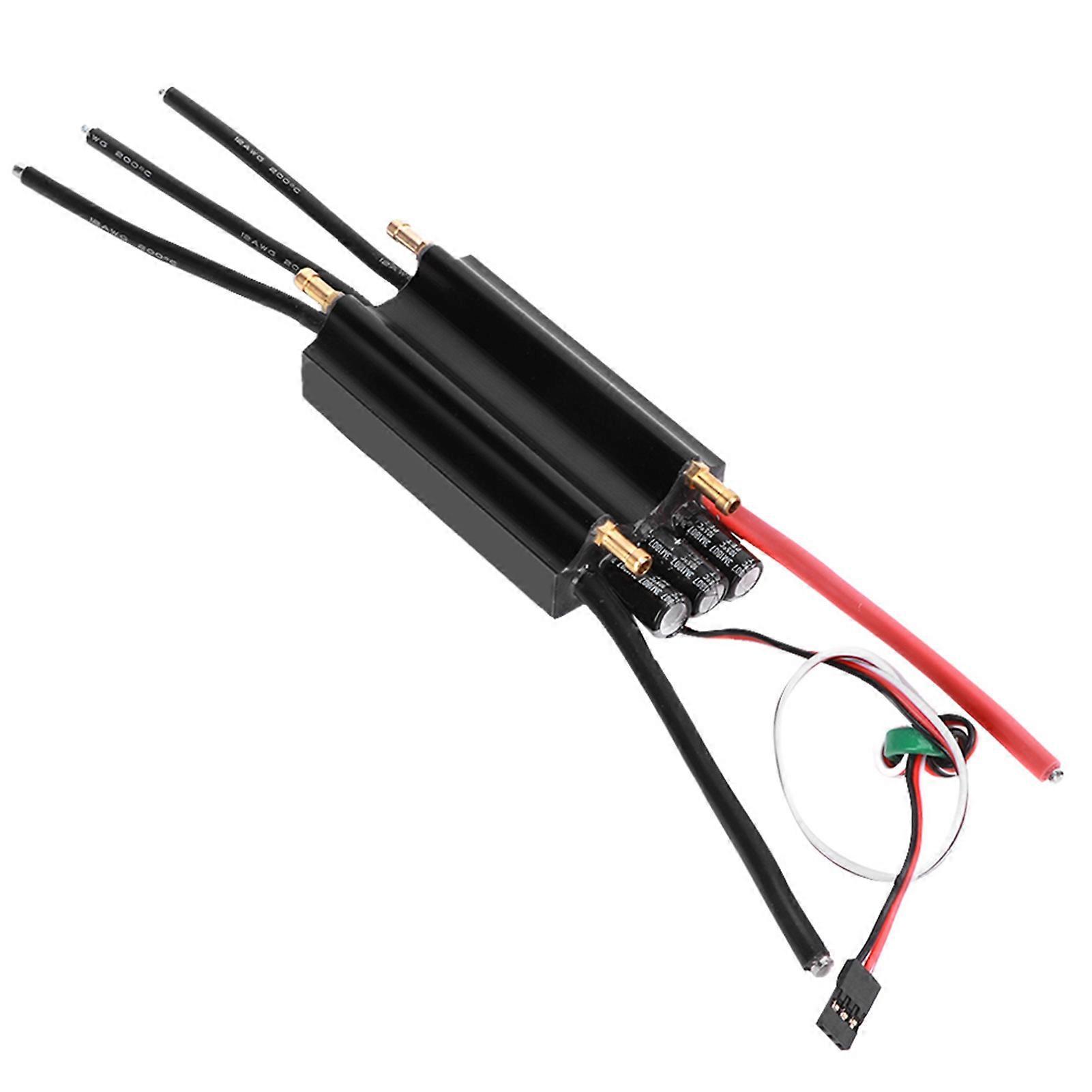 120A RC Boat Waterproof Brushless ESC Electronic Speed Controller Accessory for RC Boat