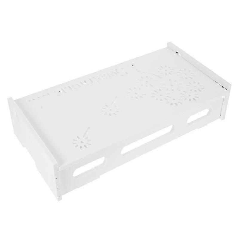 40X20.5cm White Wall Shelves & Ledges 1pc Router Wall-mount Storage Box Router Wall Mount Storage Sh