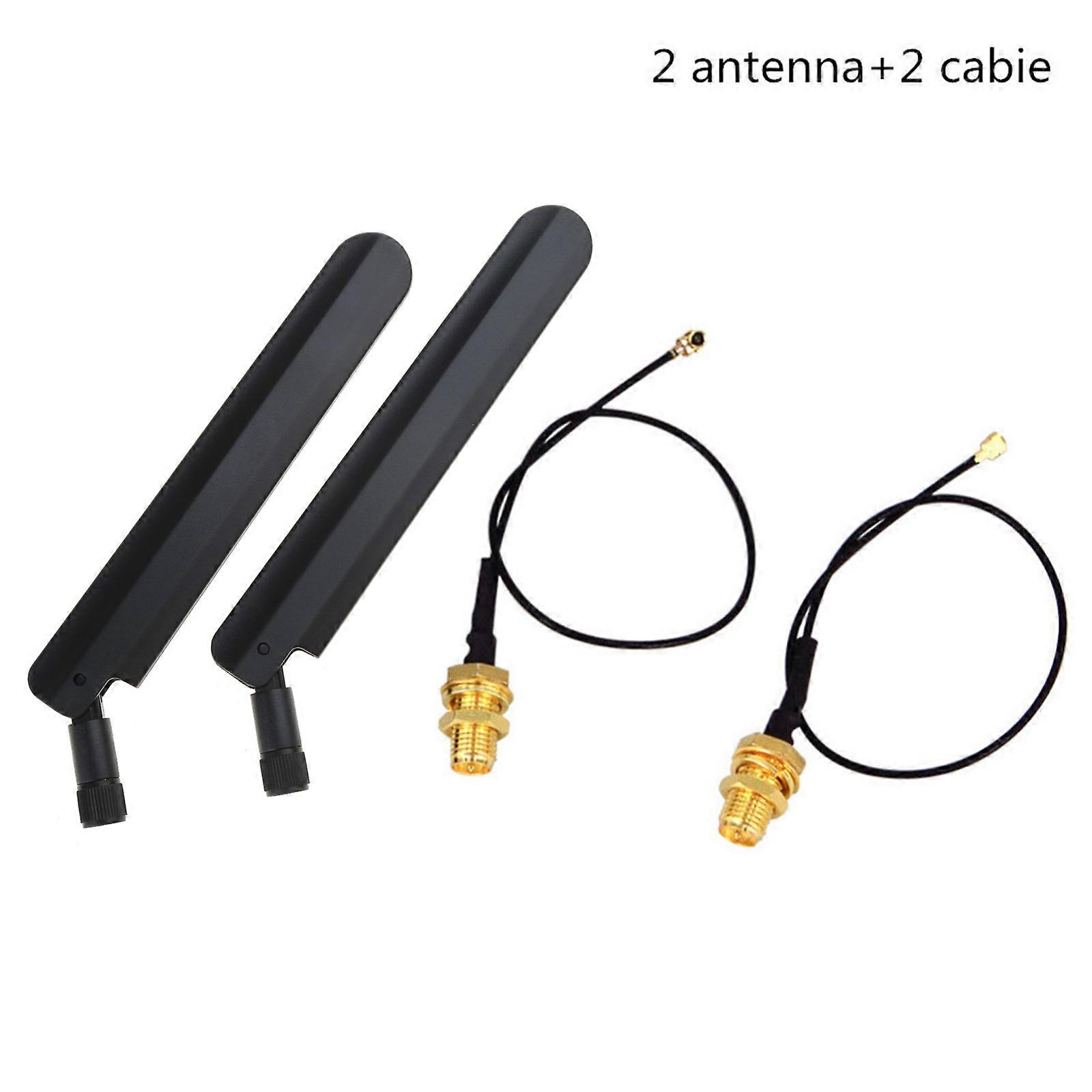 2.4GHz 3dBi WiFi 2.4g Antenna Aerial RP-SMA Male wireless router PCI U.FL IPX to RP SMA Male Pigtail Cable ESP8266 ESP32 Gold