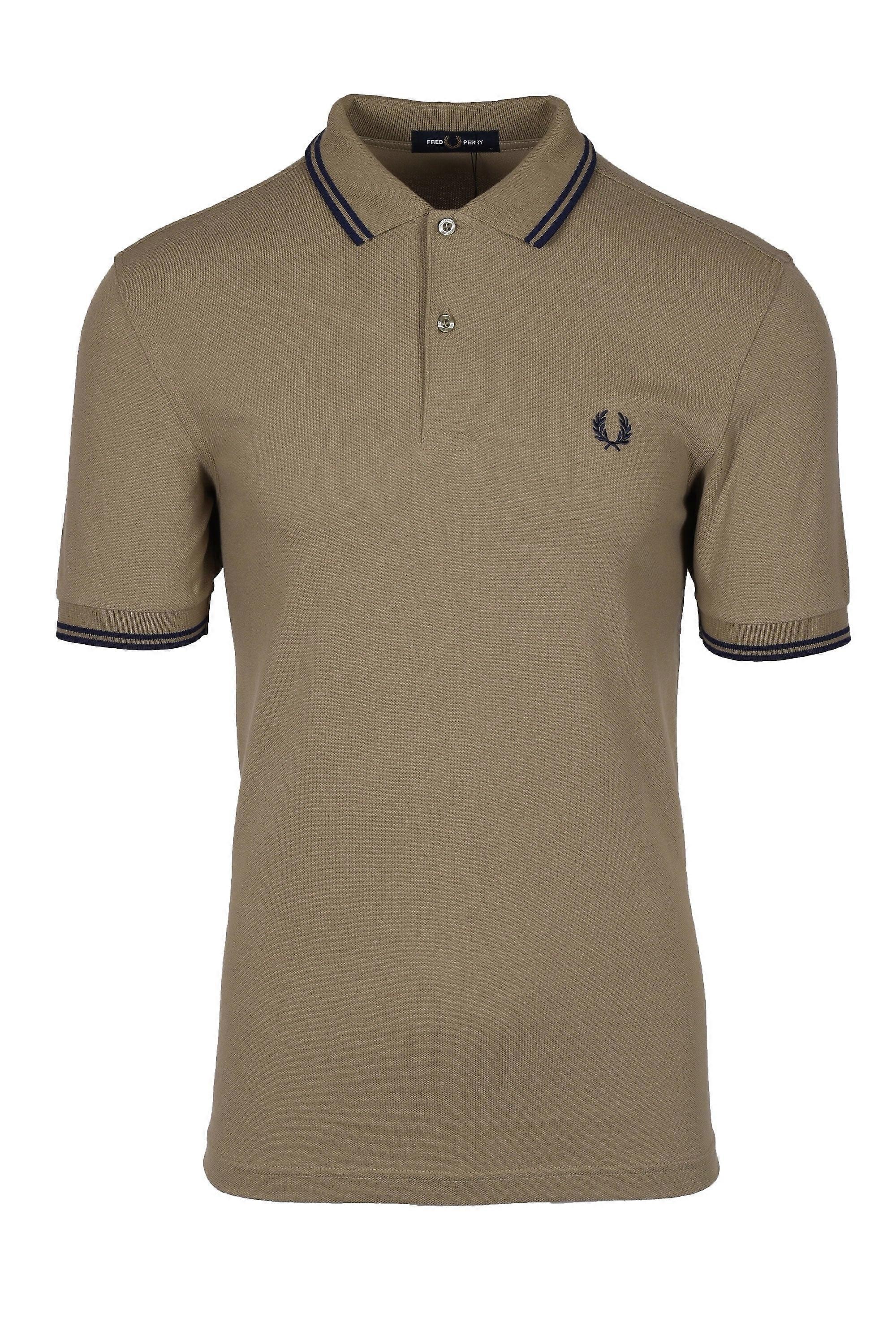 Fred Perry 双尖 Polo 衫 鼠尾草/法国海军蓝