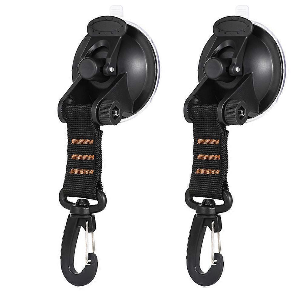 2 Pack 360° Rotatable Suction Cup Hook Portable Ribbon Hanging Hooks for Home Kitchen
